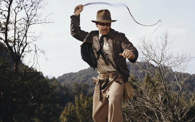 A whip wielded by Harrison Ford during the Holy Grail trials of Indiana Jones and the Last Crusade will be up for auction