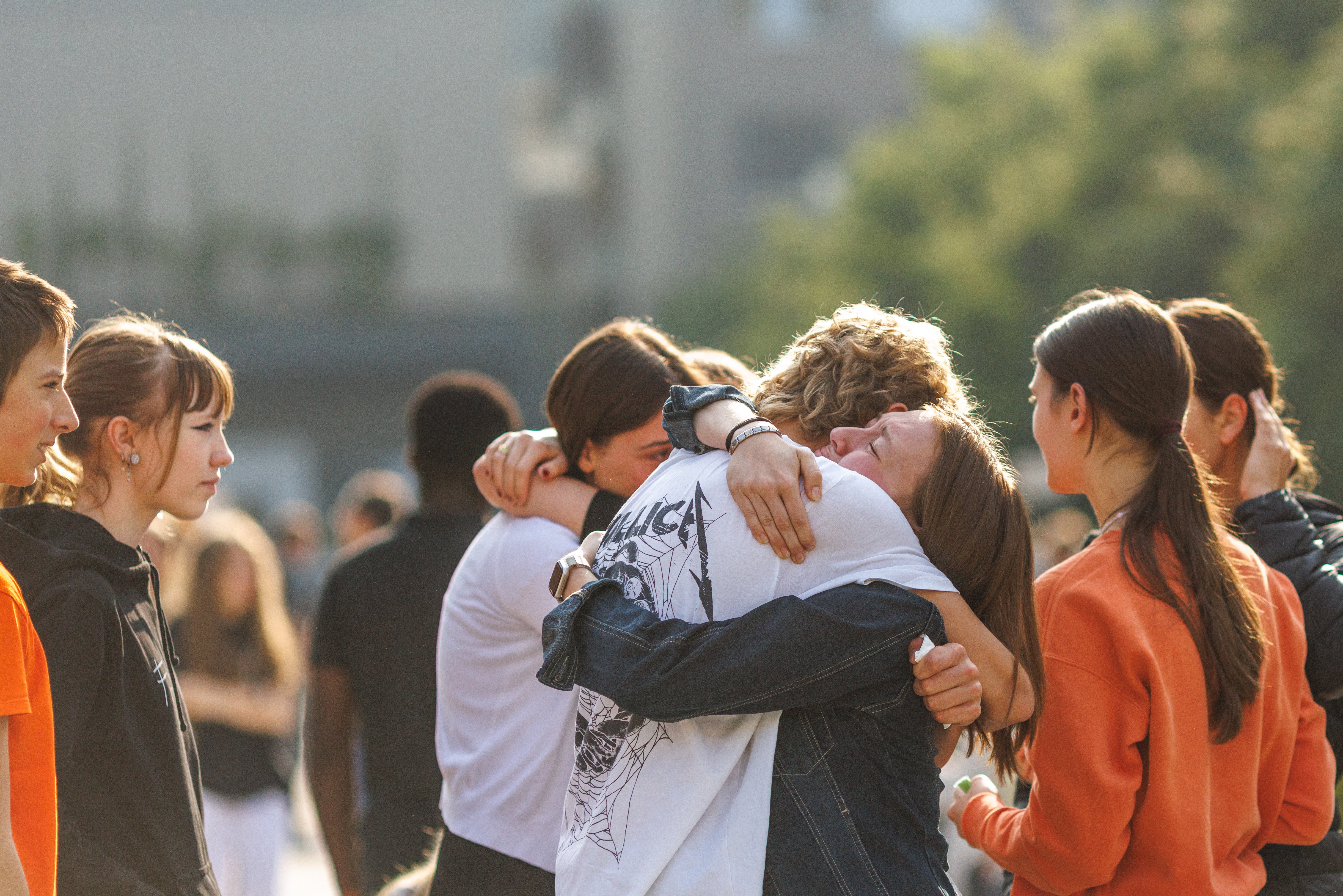 Survivors of the school shooting gathered to mourn the victims