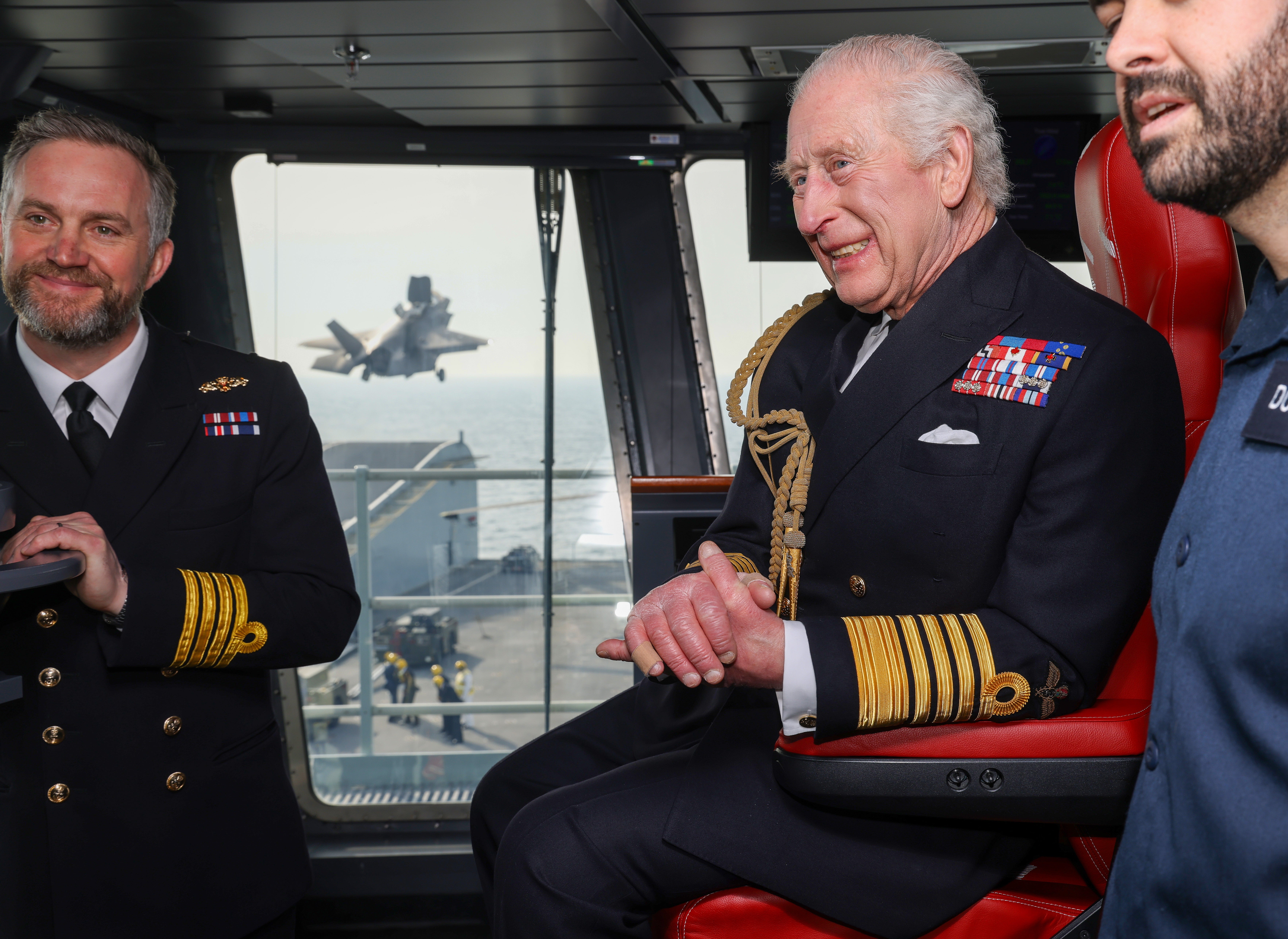 The King visiting HMS Prince of Wales in March as the Royal Navy finalised preparations for a major global deployment to the Indo-Pacific