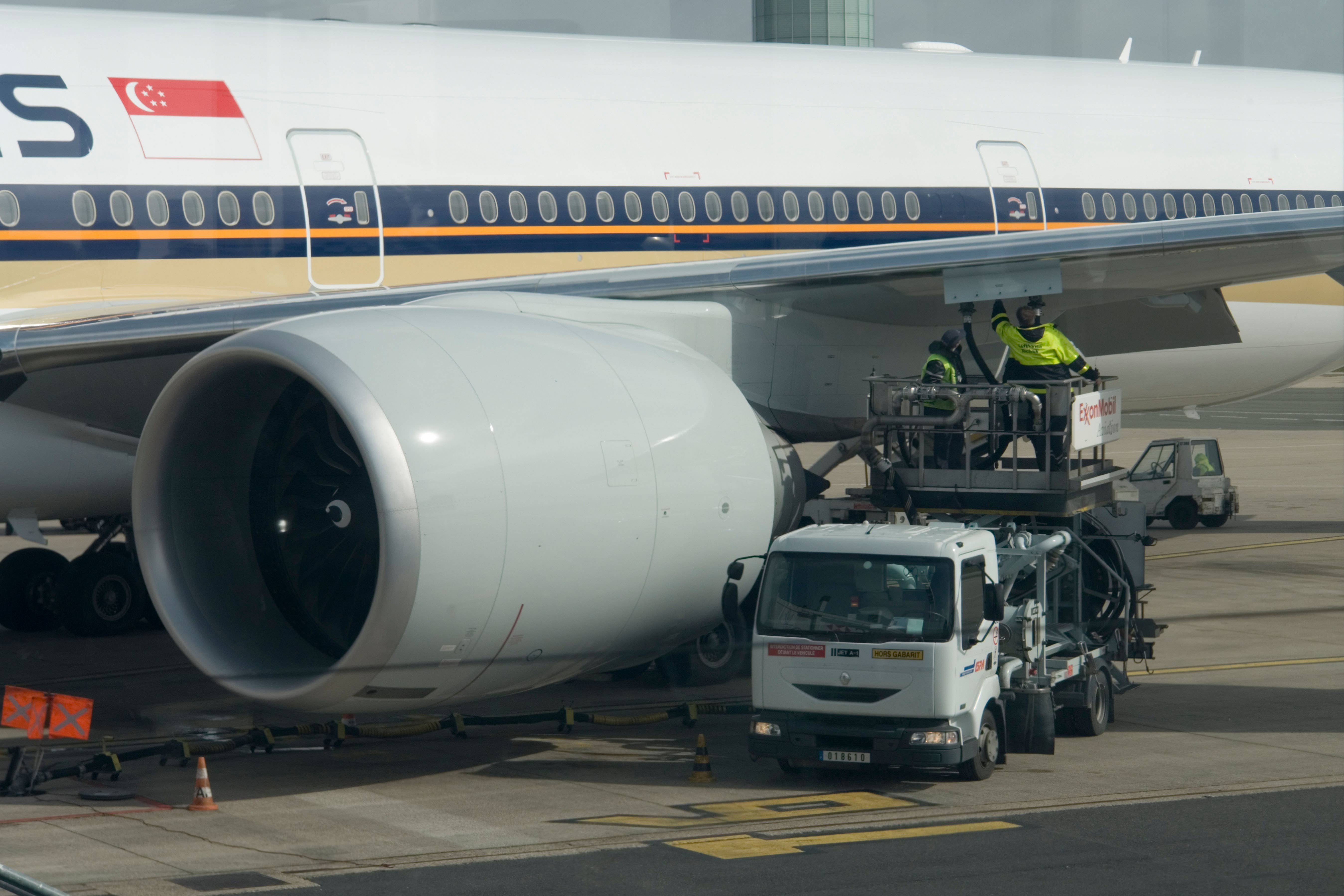 An airliner refuelling during a stopover (Alamy/PA)