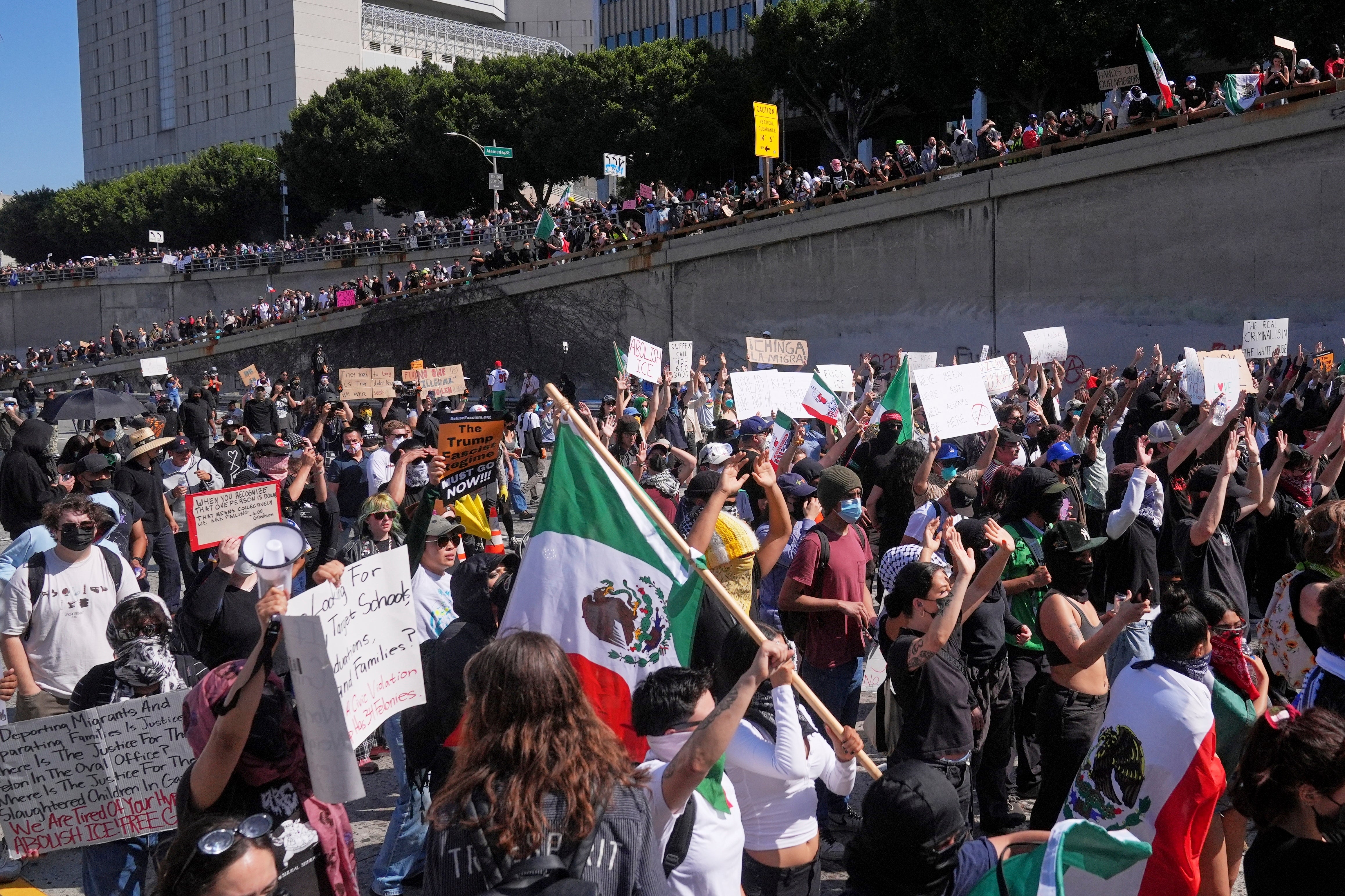 Protests over Trump’s ICE raids continue spreading to other major cities