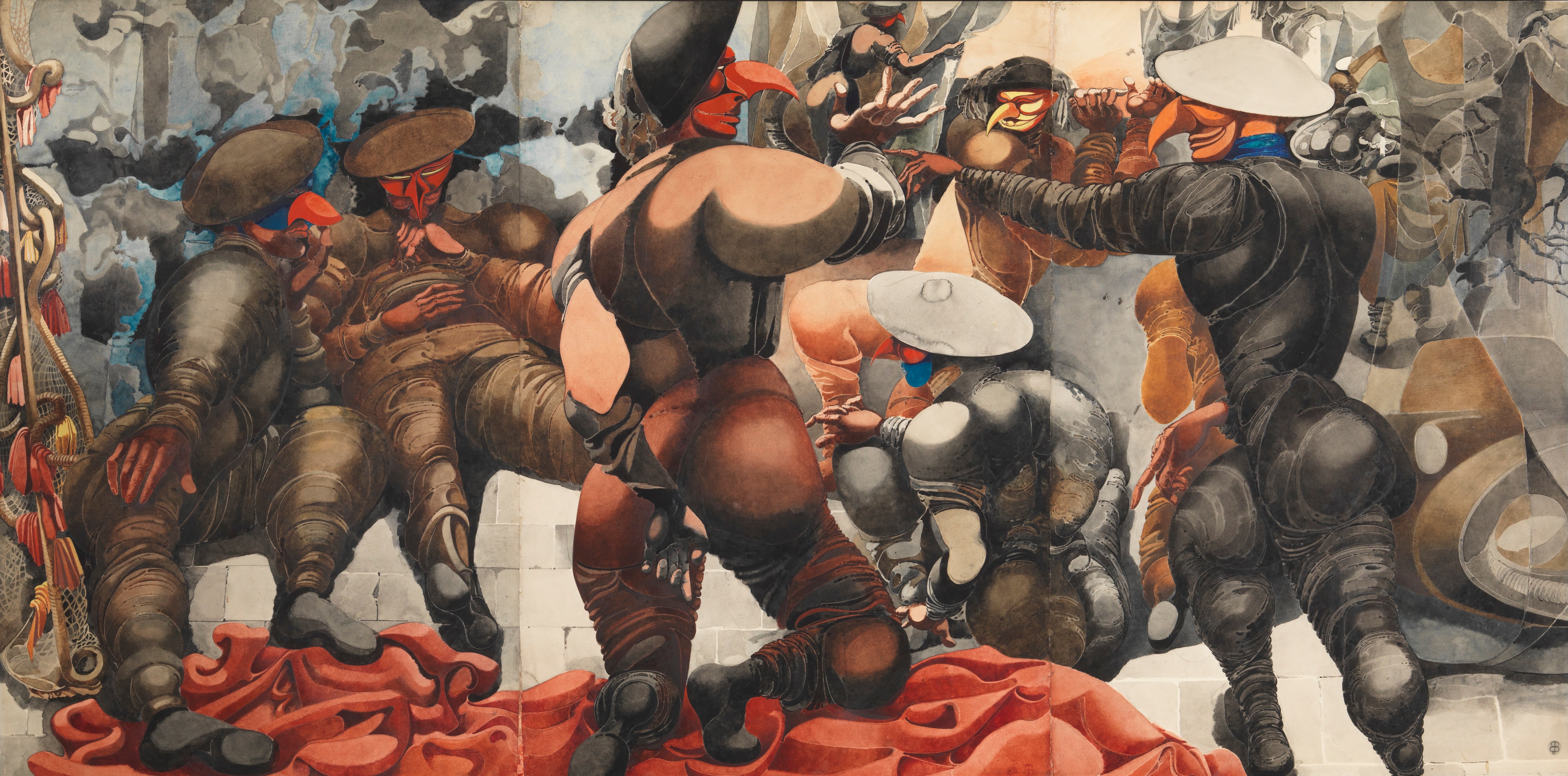 Edward Burra: ‘Soldiers at Rye’ (1941)
