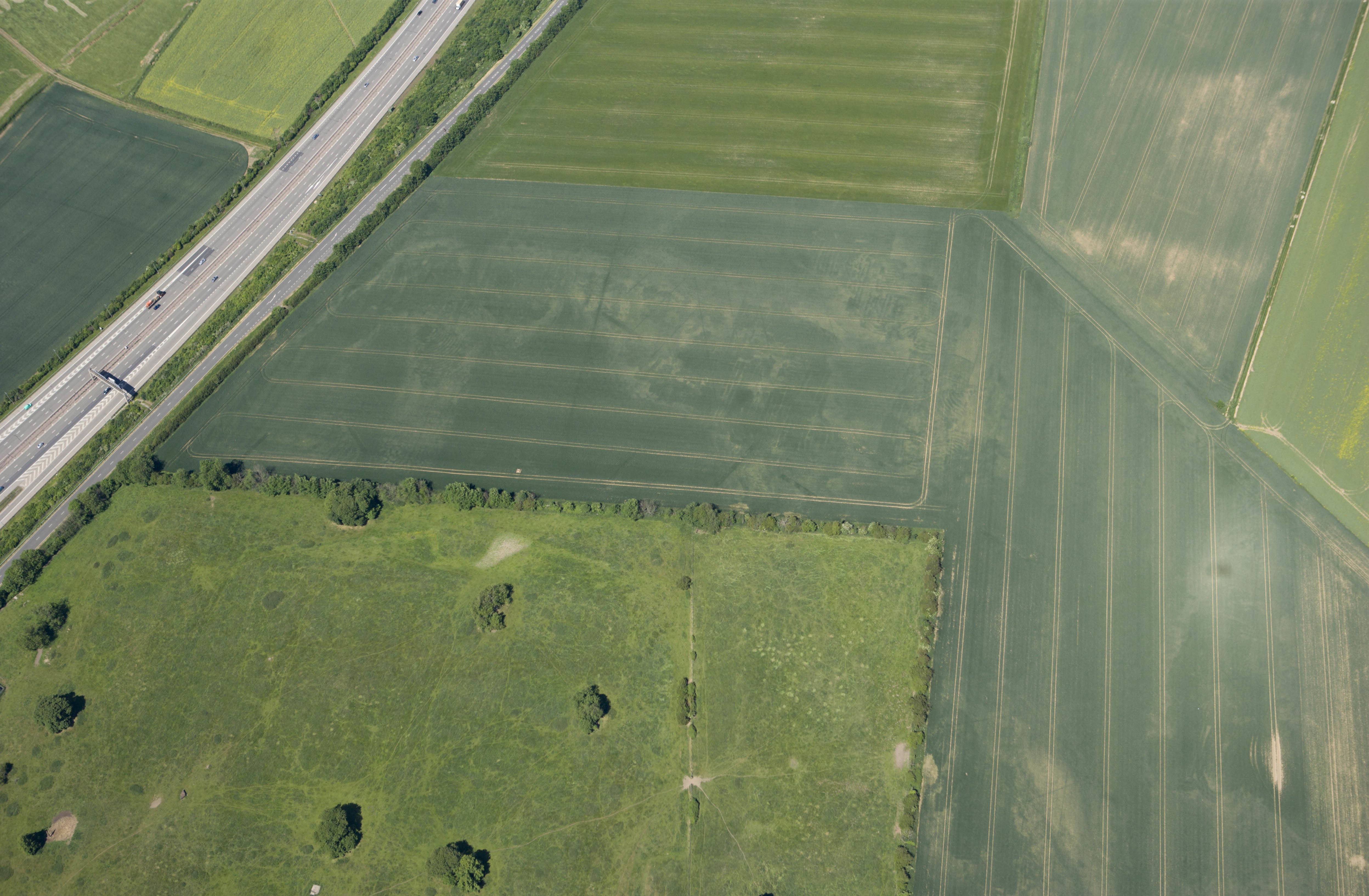 The camp now lies barely visible under a field used for arable crops and grazing