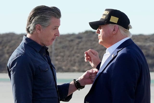 <p>California Governor Gavin Newsom raised concerns that President Donald Trump  </p>
