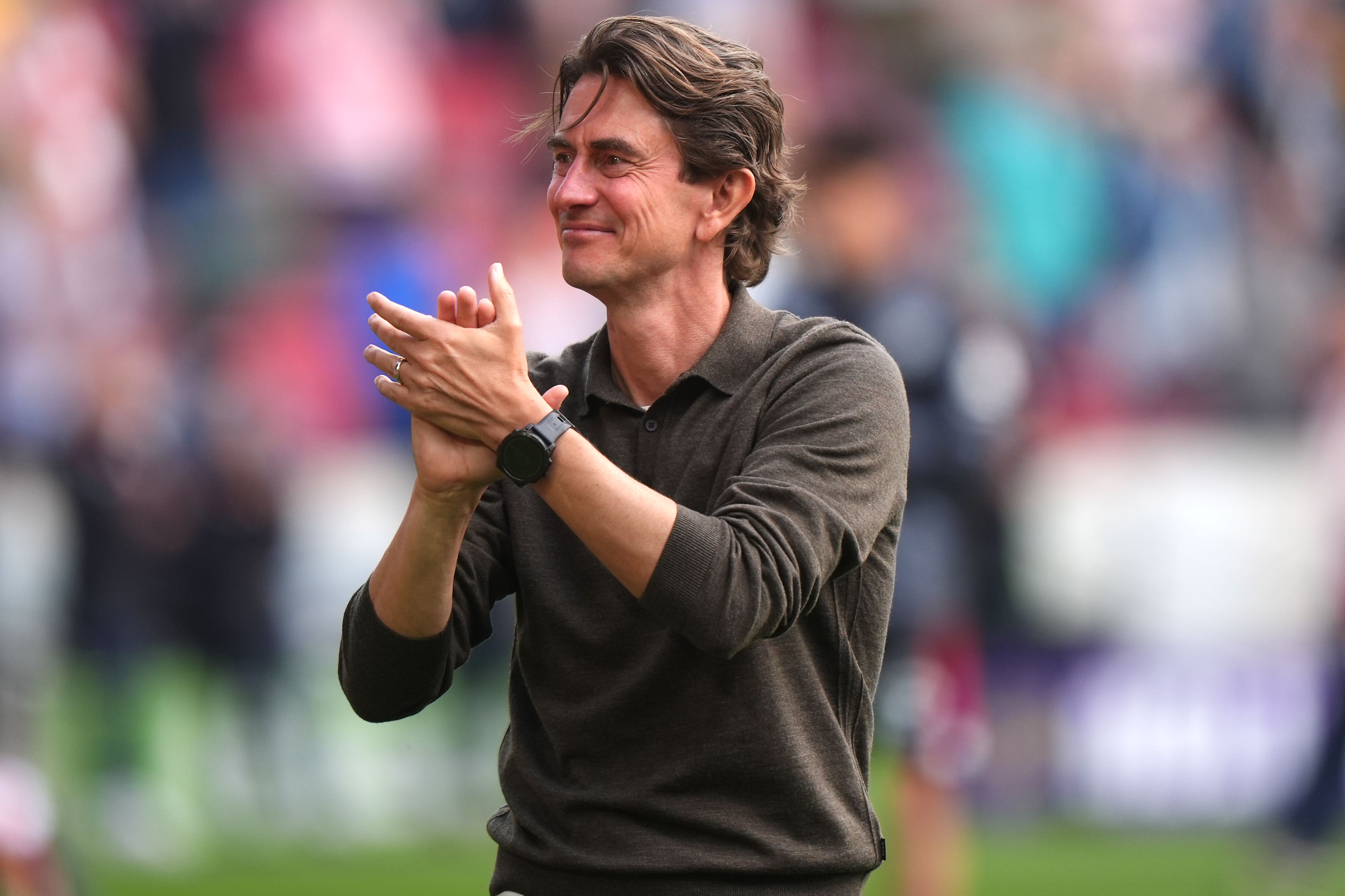 Thomas Frank is set to leave Brentford for Tottenham (Bradley Collyer/PA)