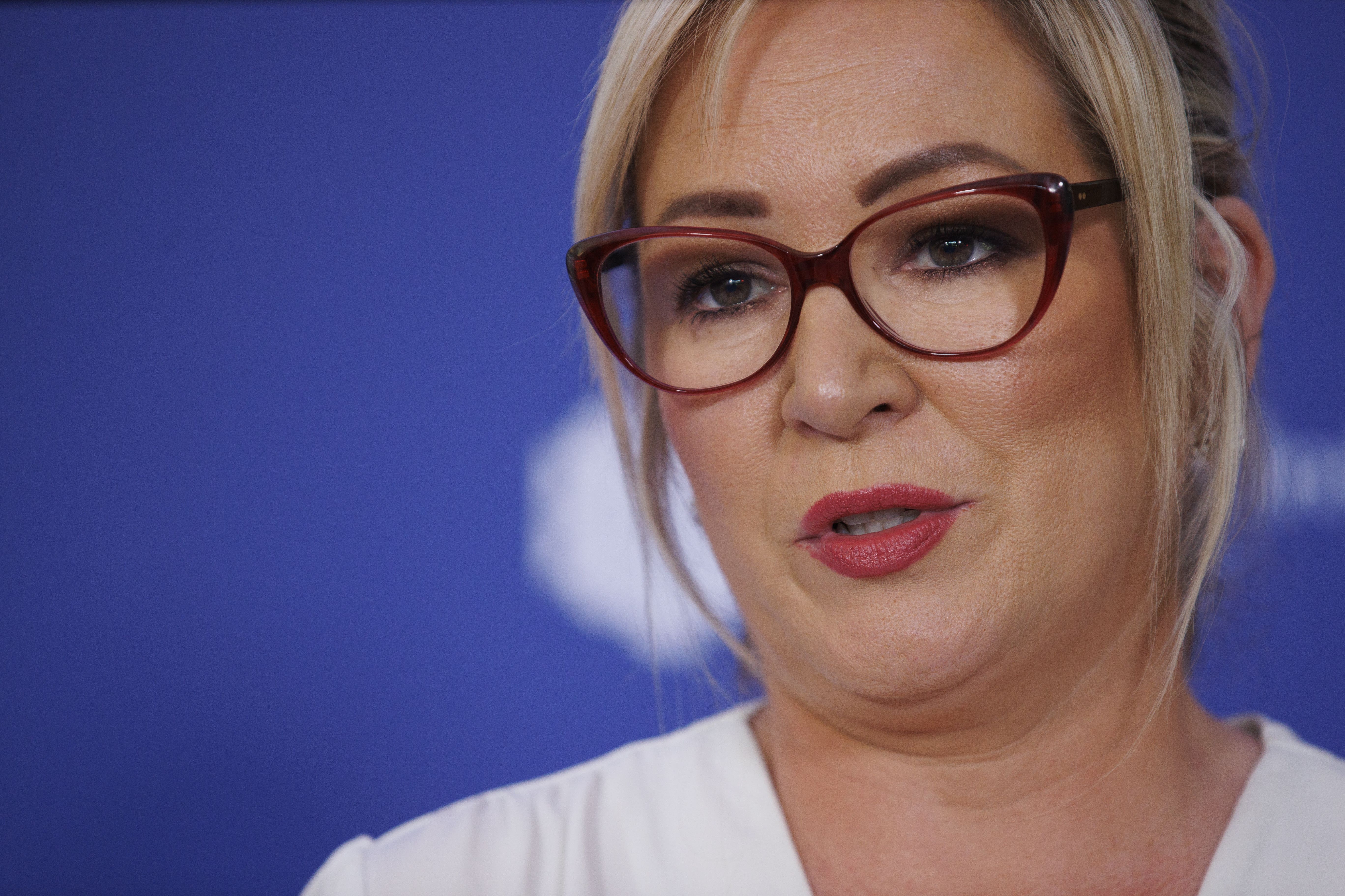 First Minister Michelle O’Neill said Gordon Lyons should consider his position (Liam McBurney/PA)