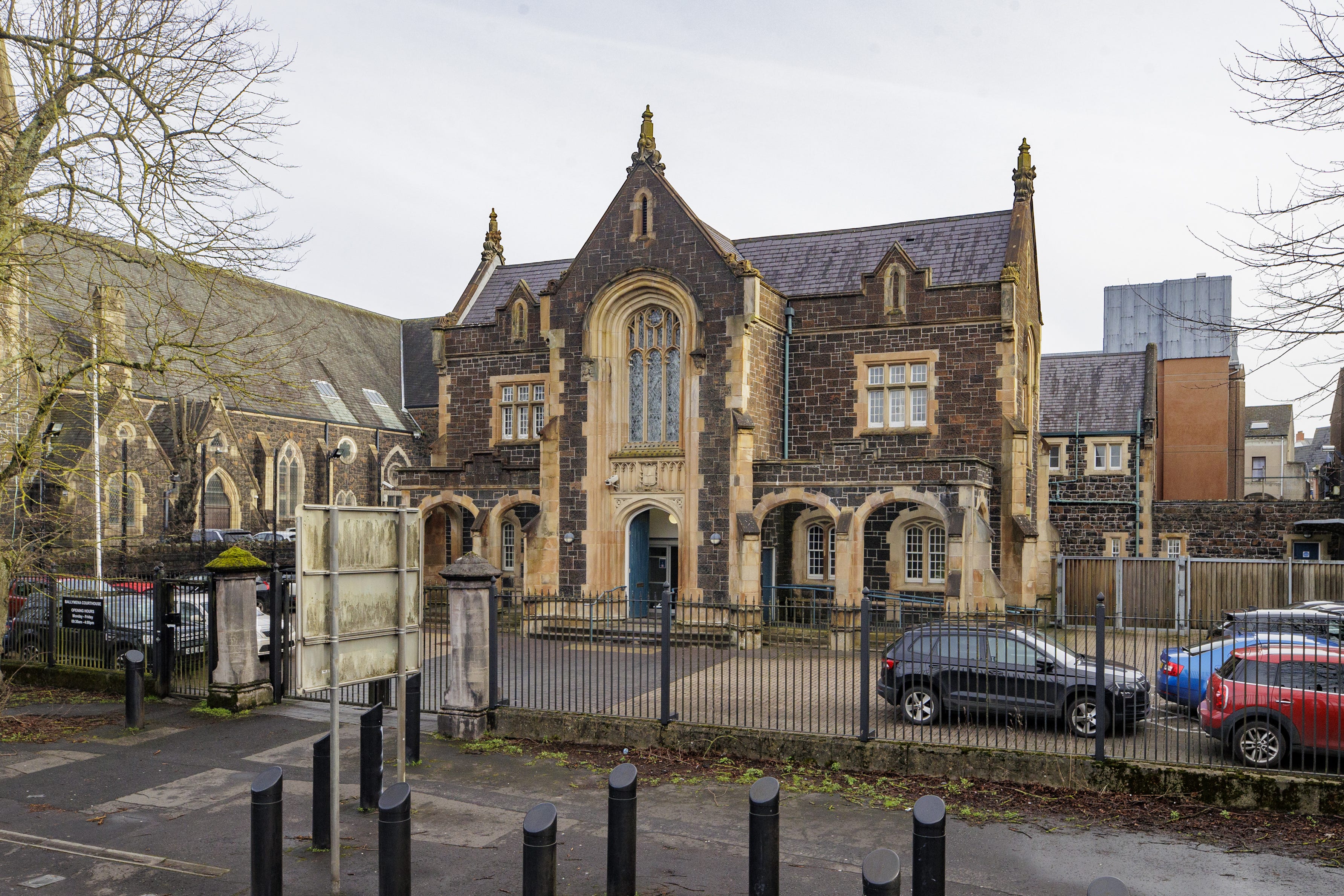 Ballymena Magistrates’ Court, where three teenagers appeared on Thursday (Liam McBurney/PA)