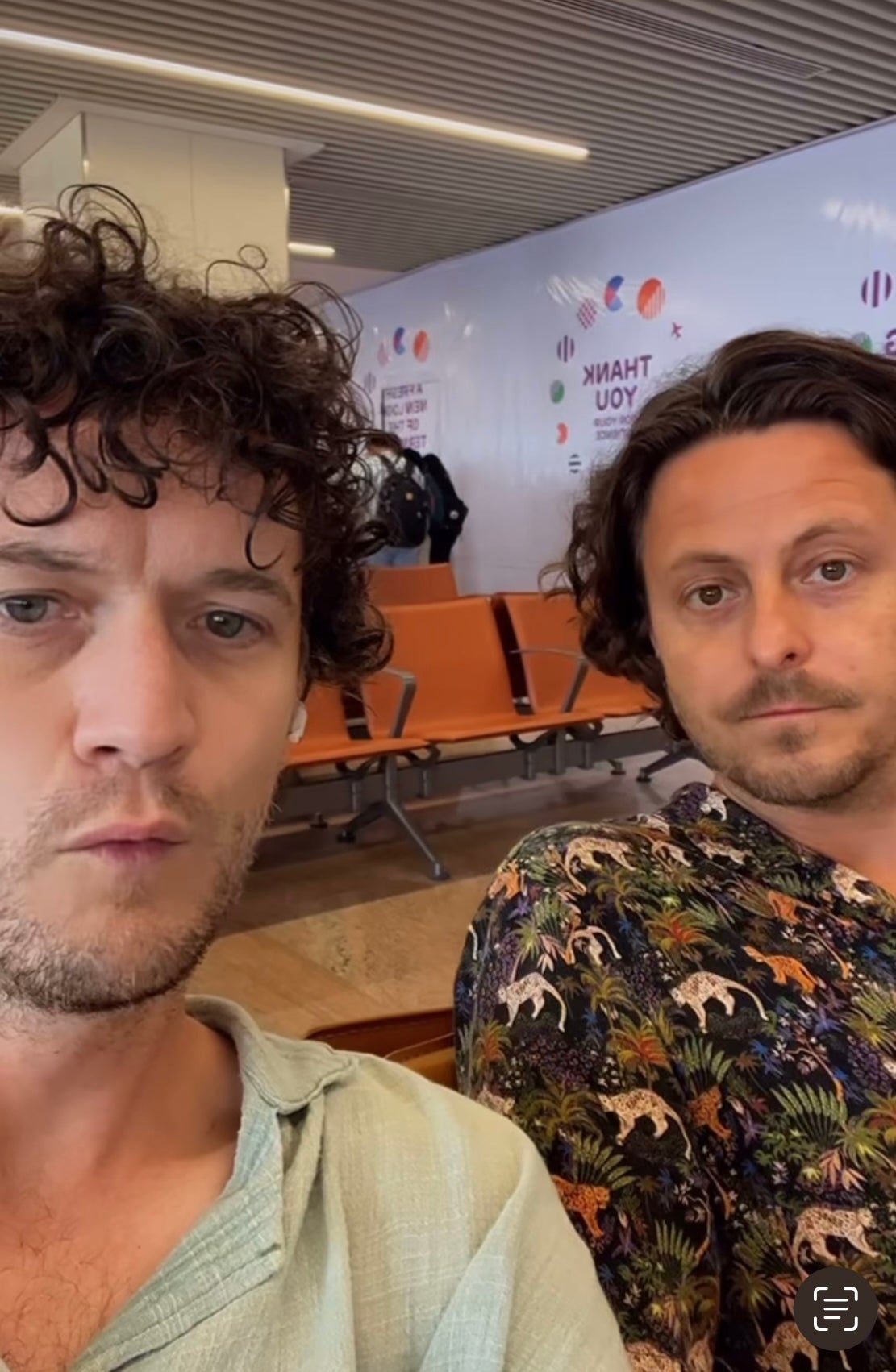 They shared a video saying 'Goodbye India' shortly before boarding the flight