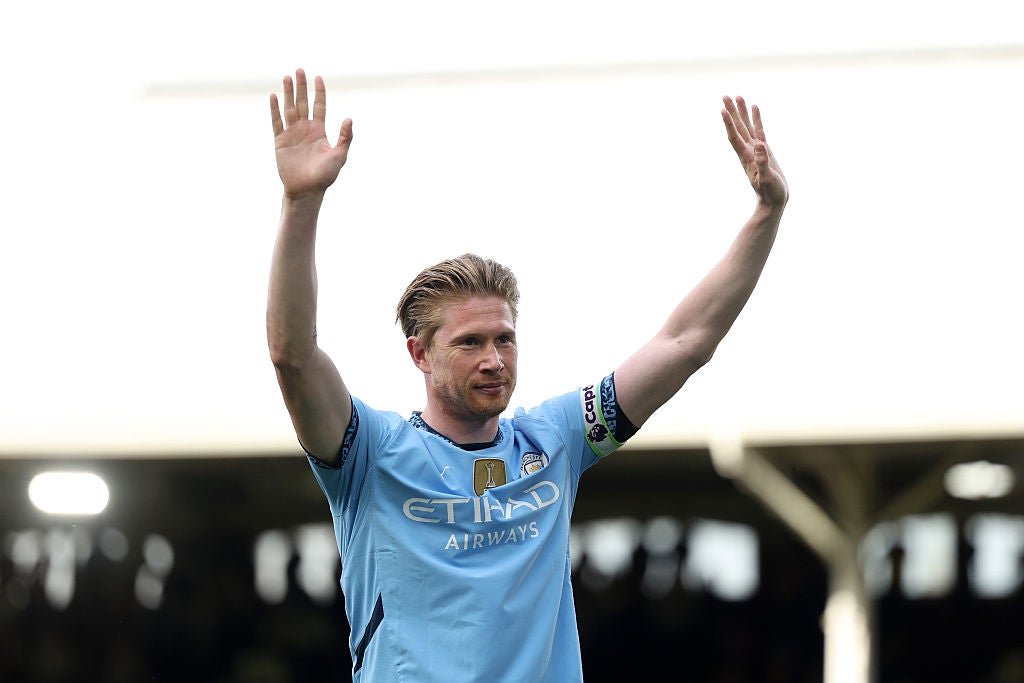 De Bruyne won 19 trophies at Man City