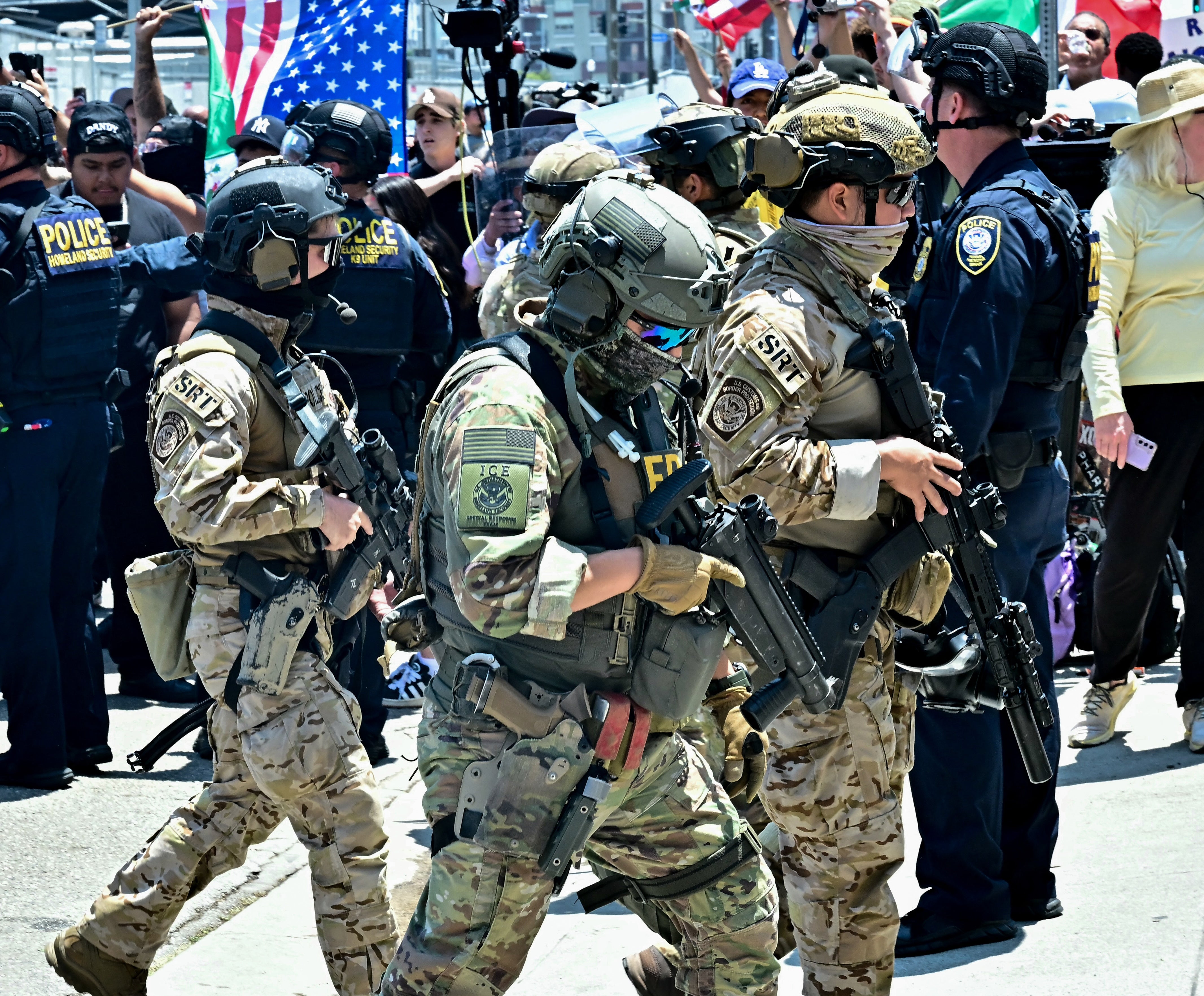 The scenes in Florida come against the backdrop of an ongoing push by the Trump administration to expand its immigration powers by tapping resources from other federal agencies