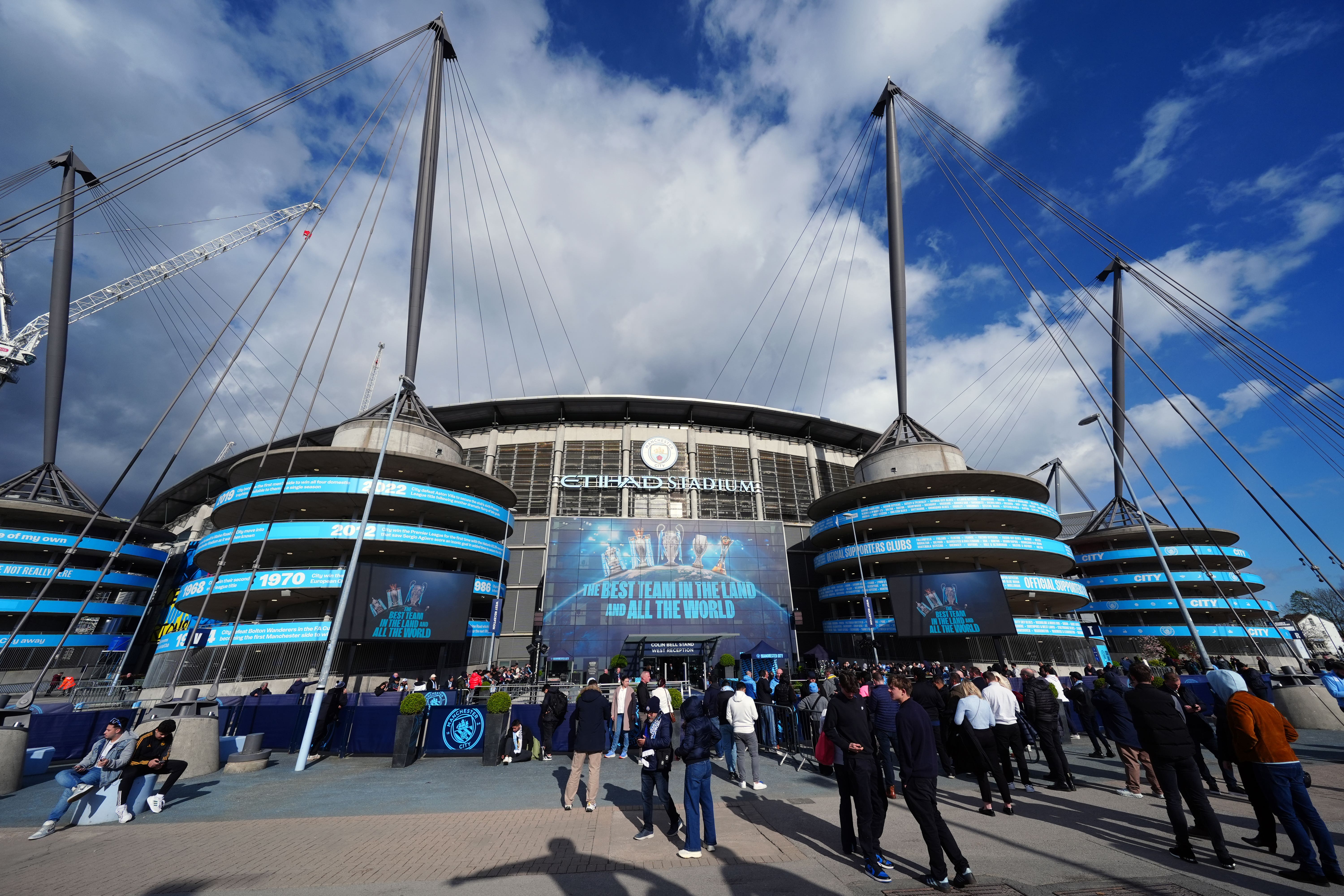 England will play their first game of Euro 2028 at Man City’s Etihad Stadium if they qualify directly for the tournament (Mike Egerton/PA)