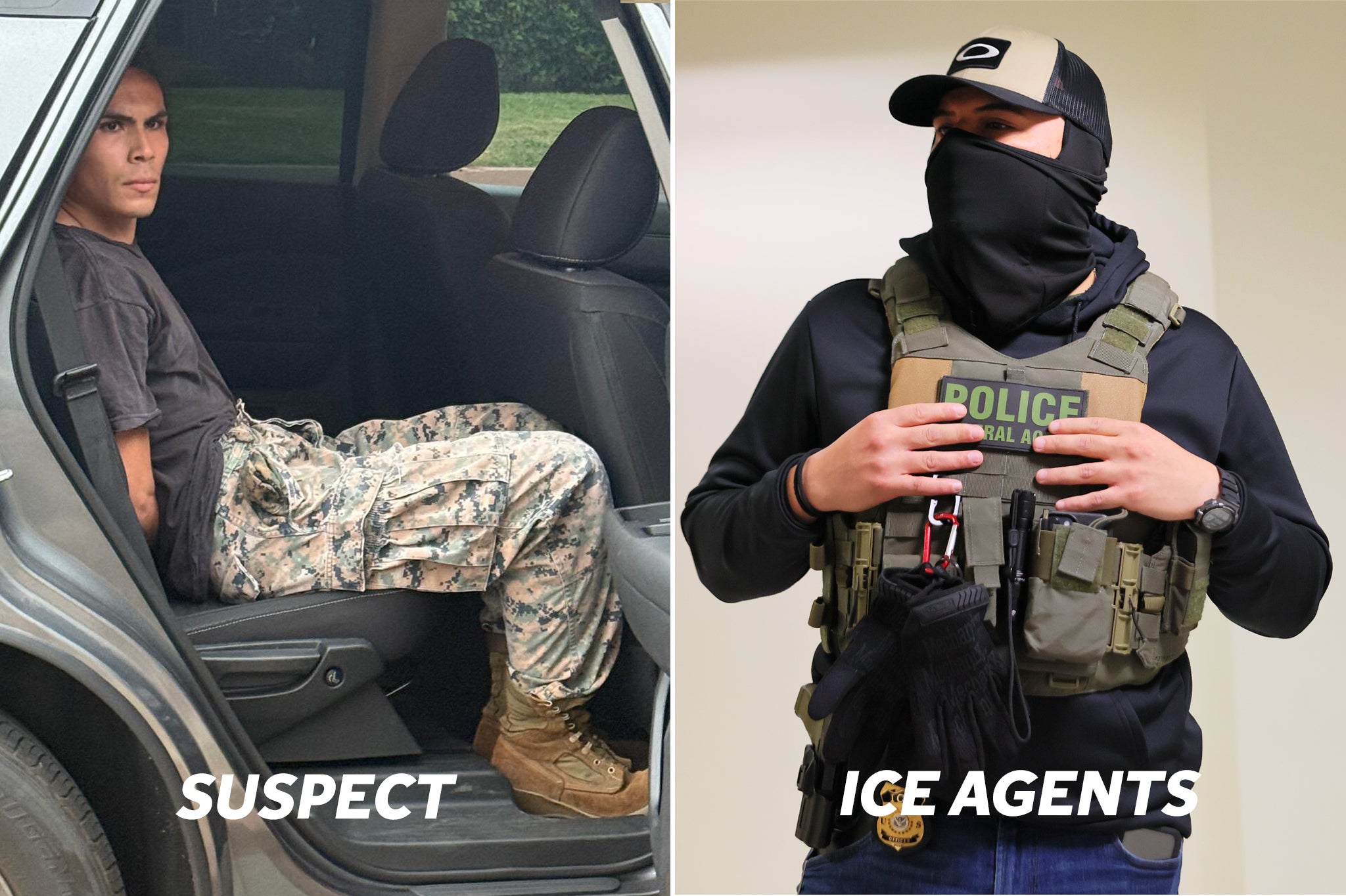 Arrest of Alejandro Theodoro Orellana comes as federal officials have been defending ICE use of face masks against mounting criticism