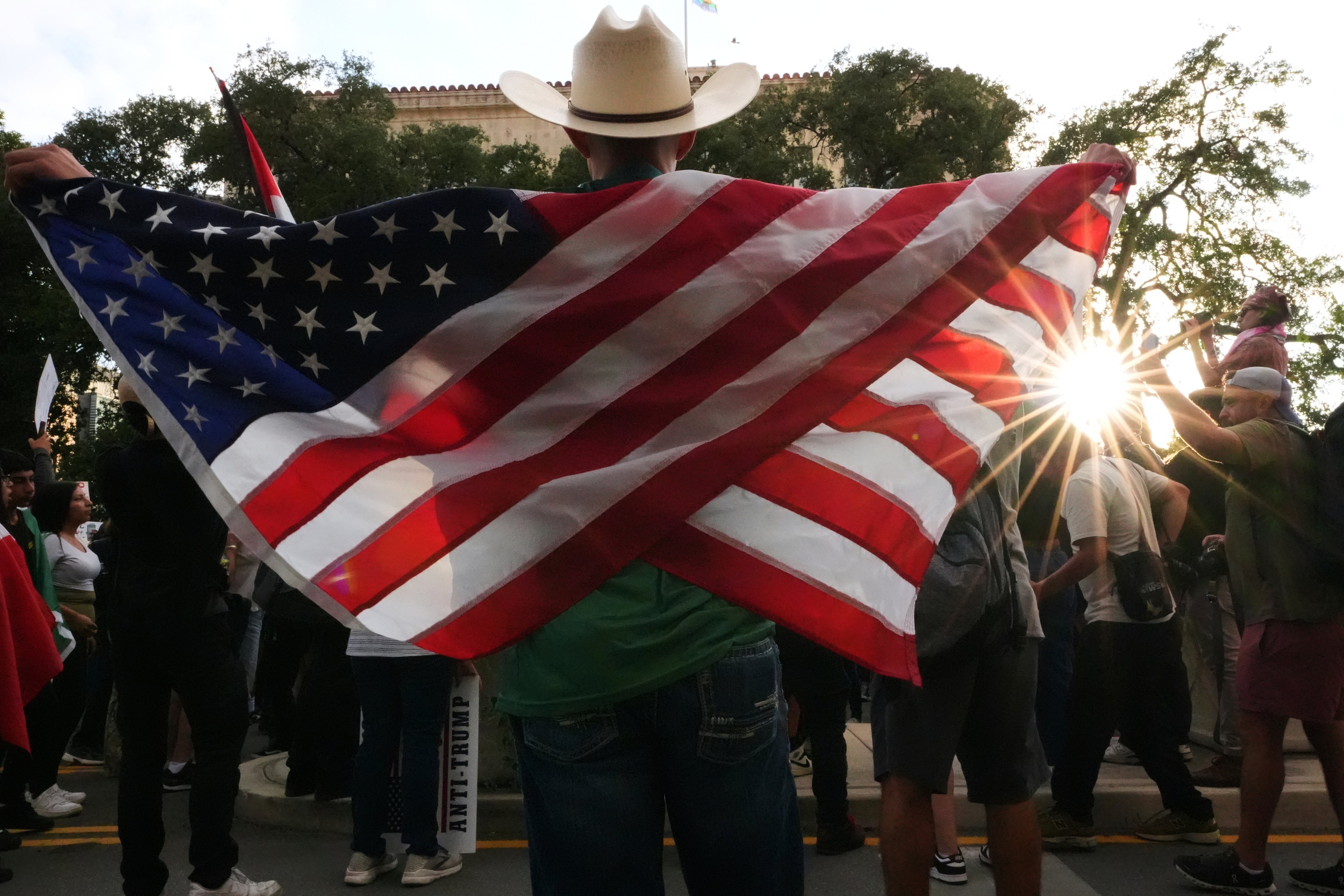 APTOPIX Immigration Protest Texas