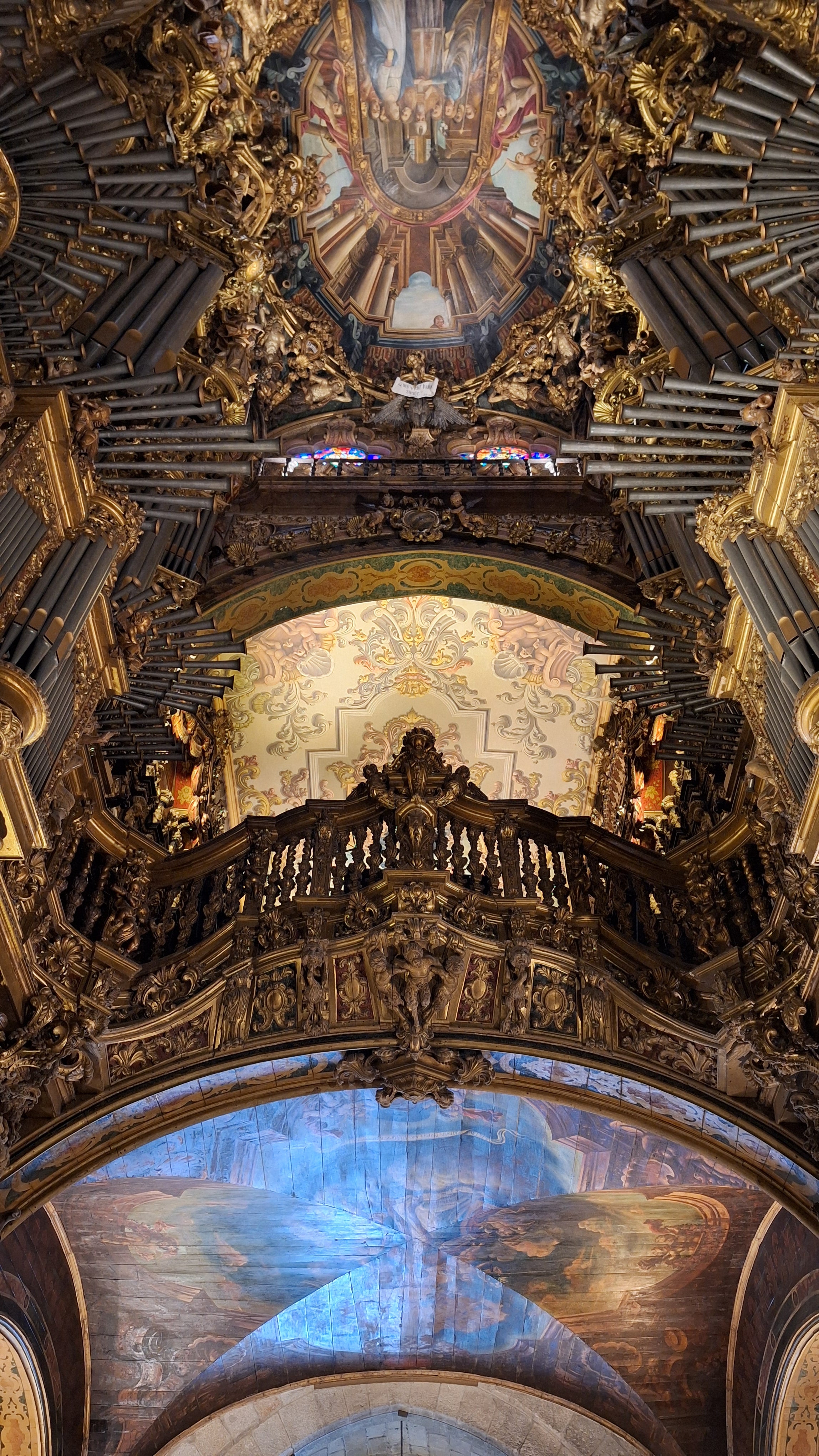 Look up: The incredible organ at Cathedral Se in Braga, Portugal