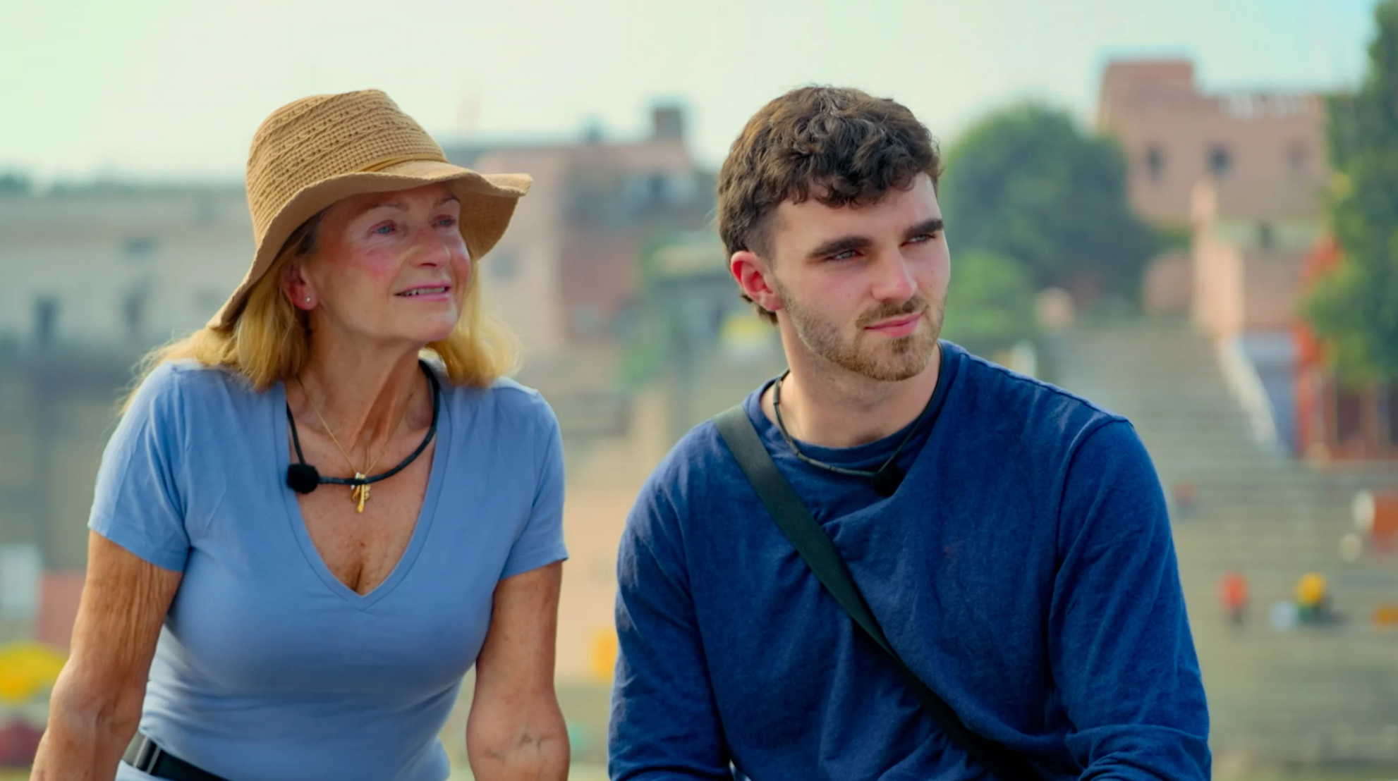 Caroline and Tom on 'Race Across the World'