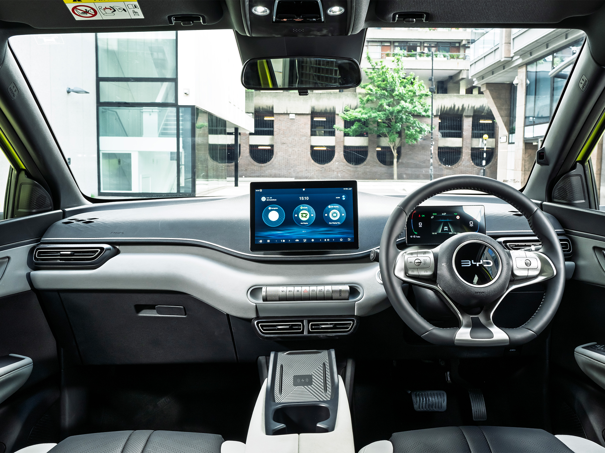 The digital driver display is a bit odd, with the speedo shoved over to the side