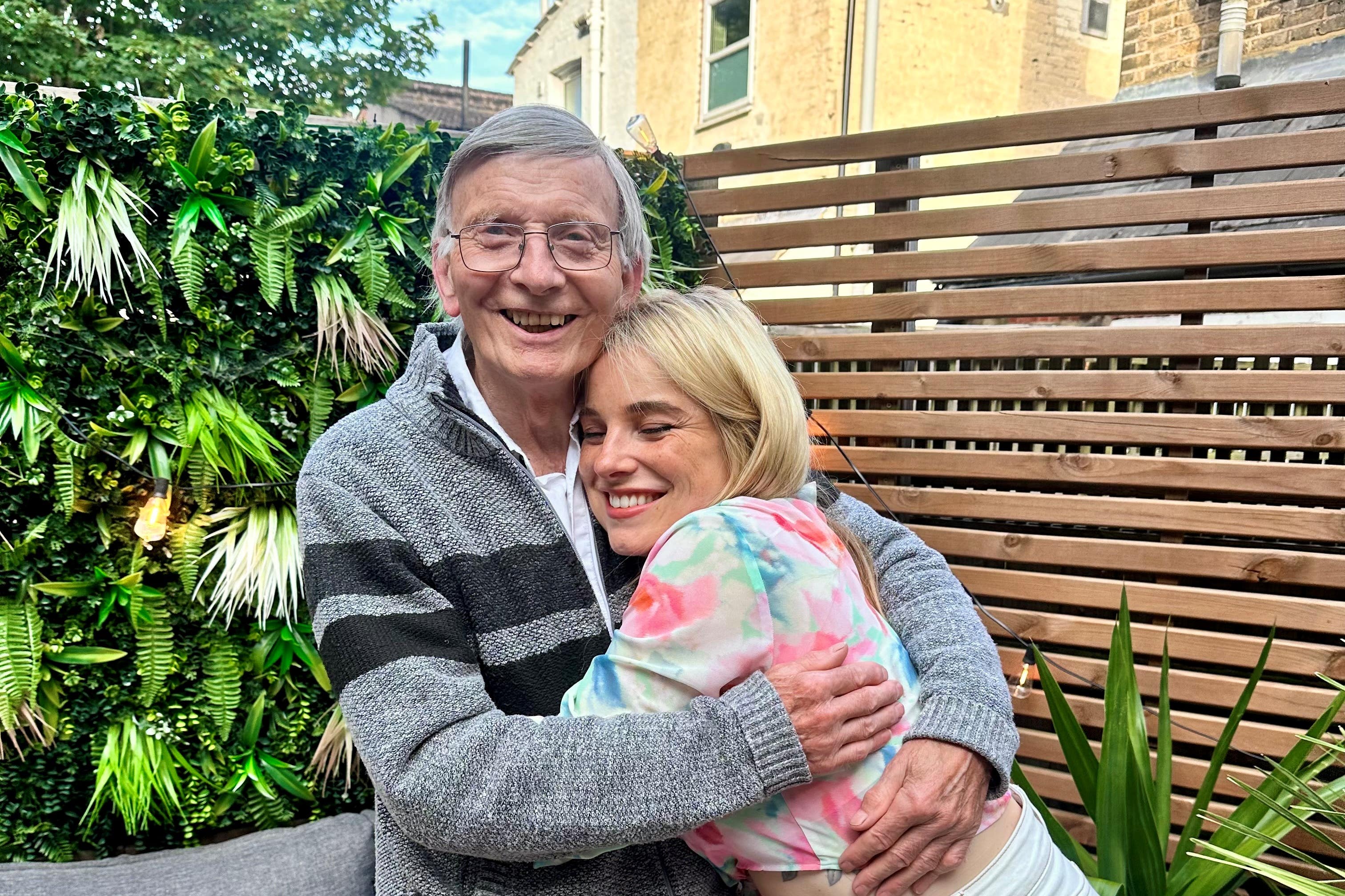 Precious moments: Sian Welby and her dad Ian (Sian Welby/PA)