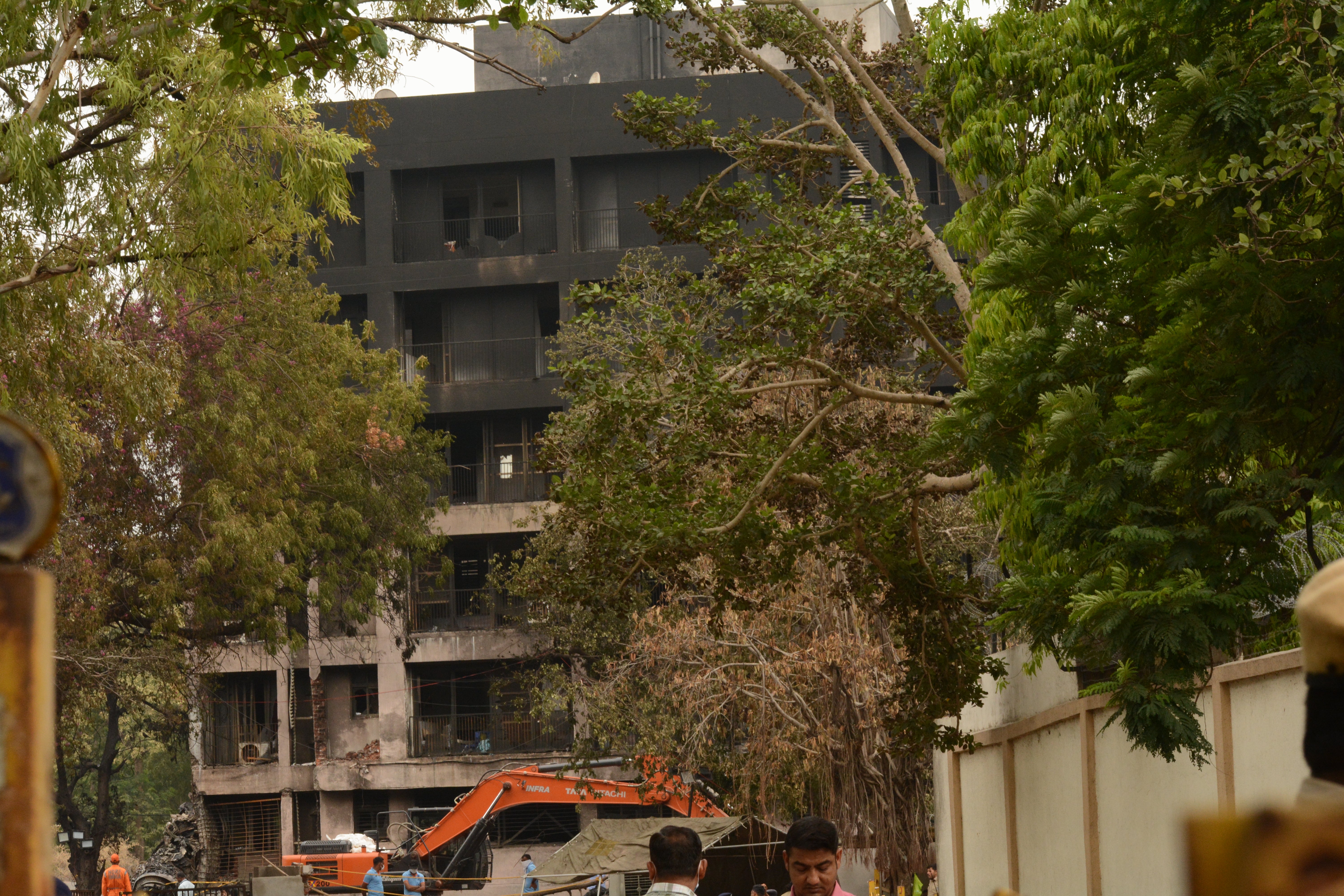 A building belonging to BJ Medical College was badly damaged in the Air India plane crash