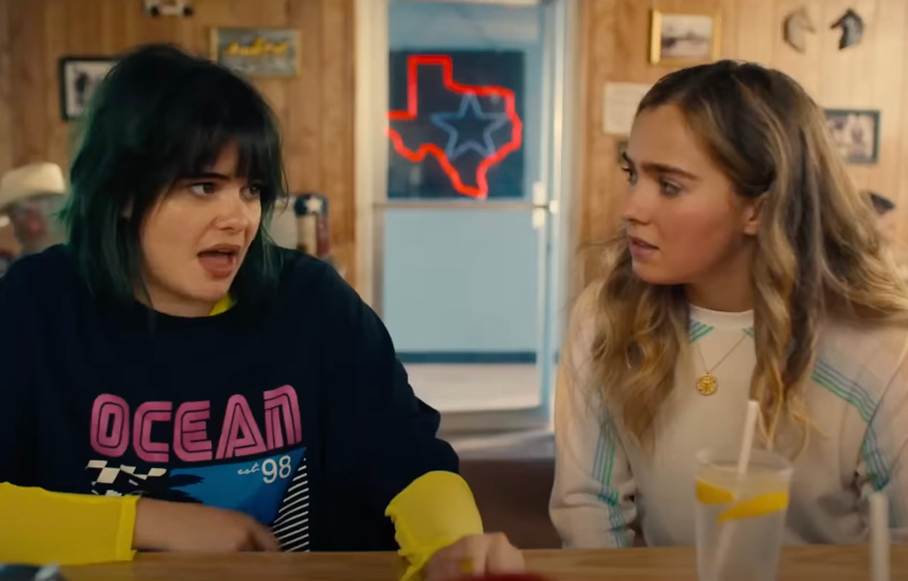 The underdog best friend: Ferreira alongside Haley Lu Richardson’s Veronica Clarke in 2020’s ‘Unpregnant’