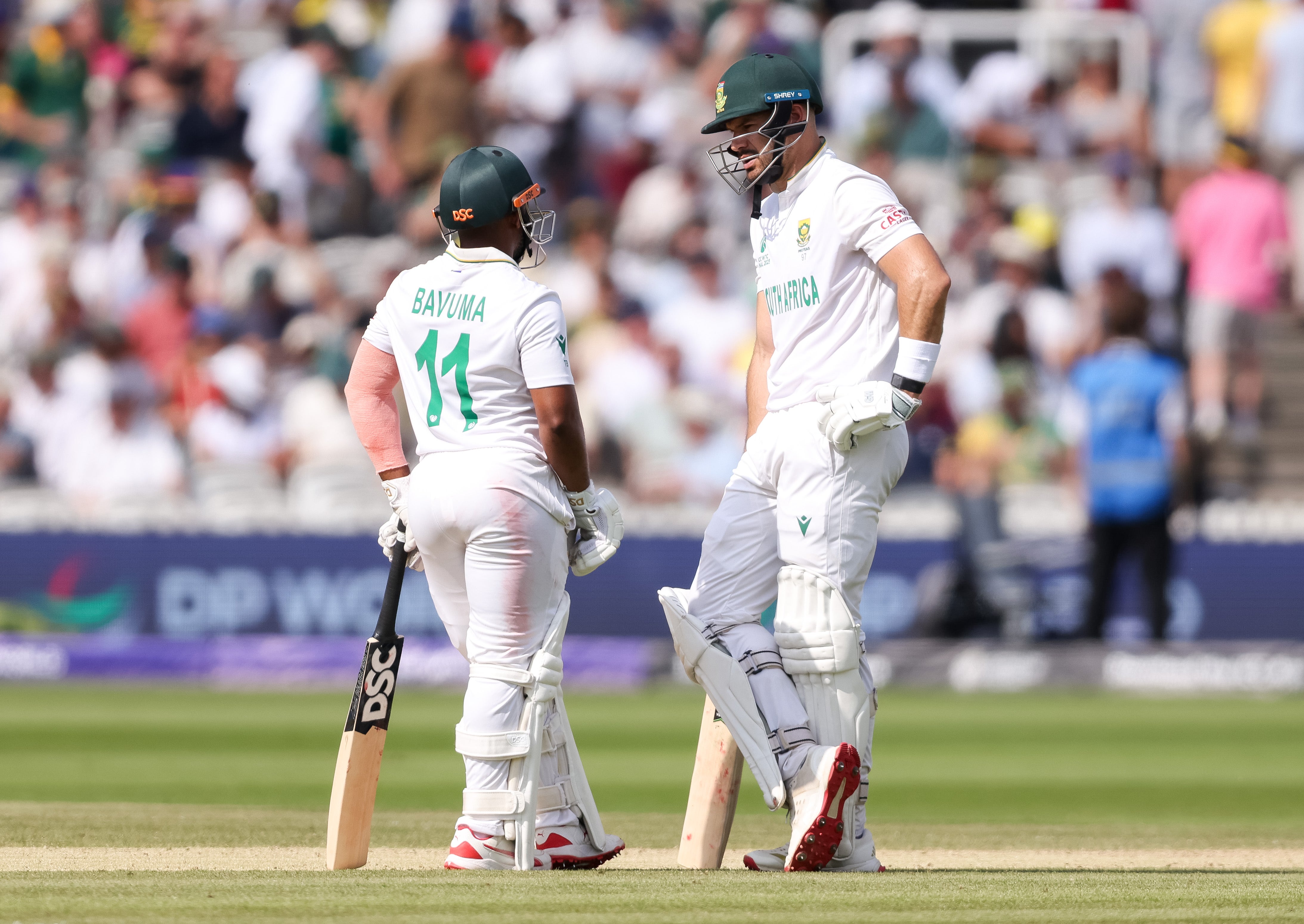 Temba Bavuma and Aiden Markram moved to within sight of victory