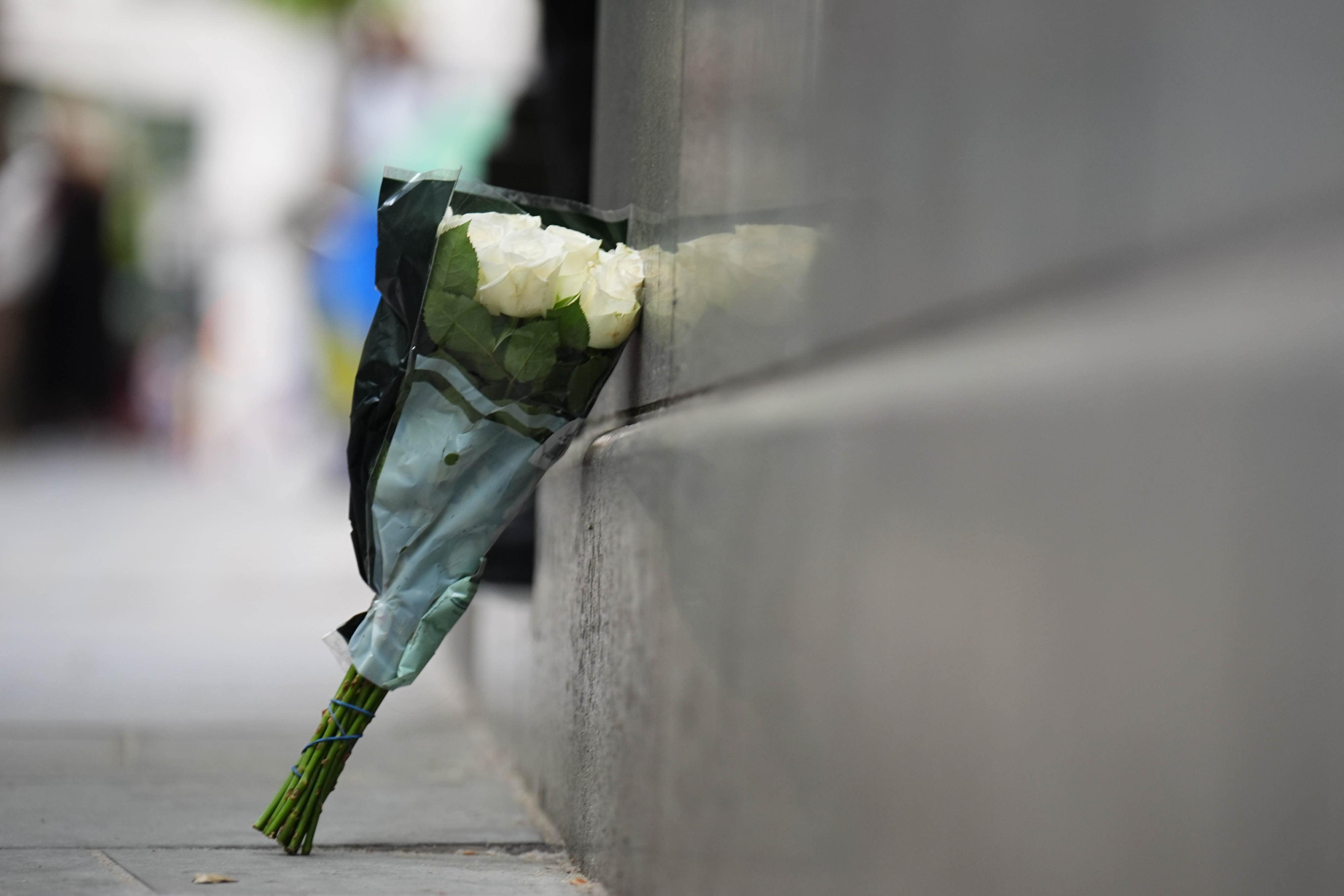 Flowers outside India House in London after the Air India plane crash (James Manning/PA)