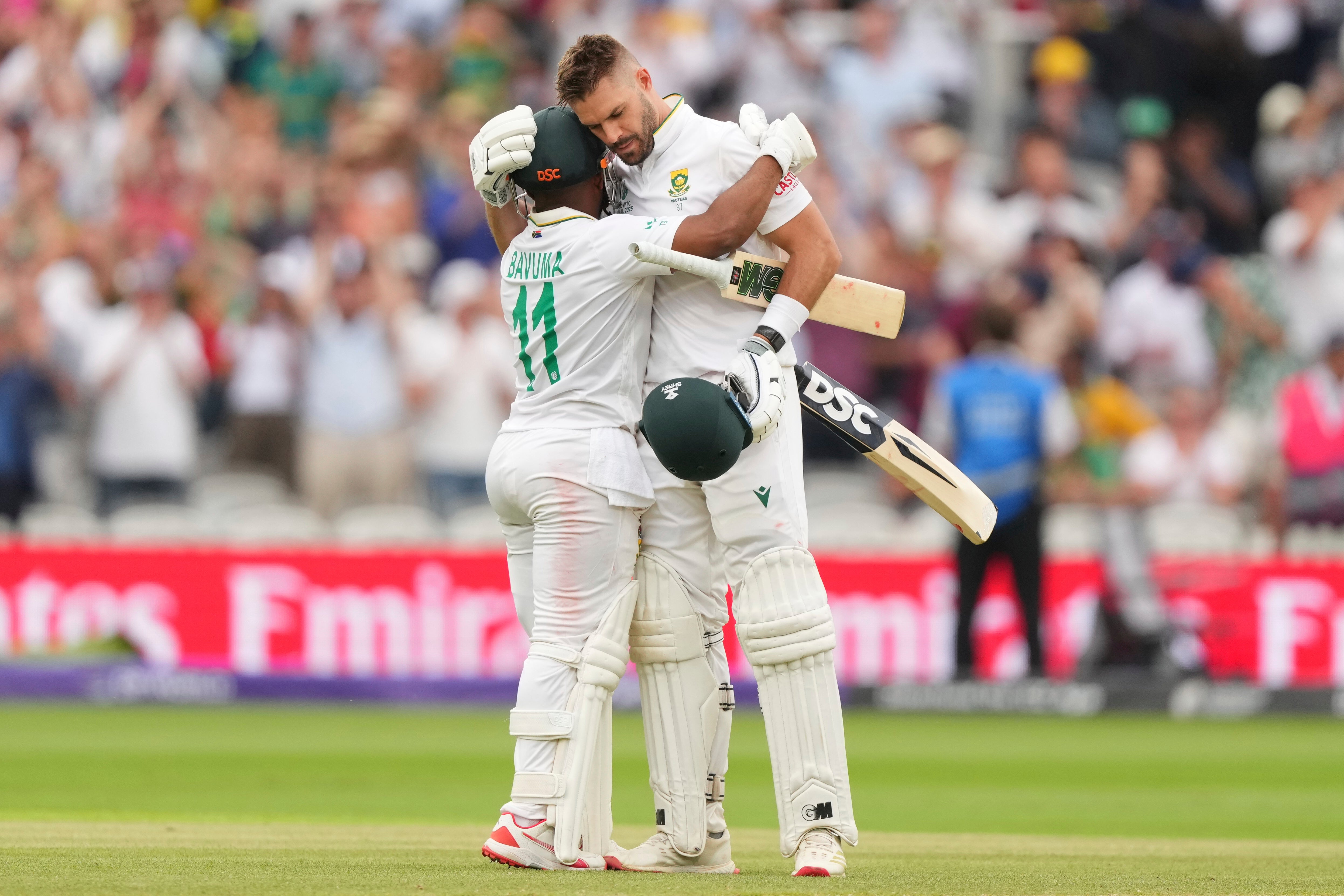 Temba Bavuma and Aiden Markram’s partnership helped steer South Africa over the line
