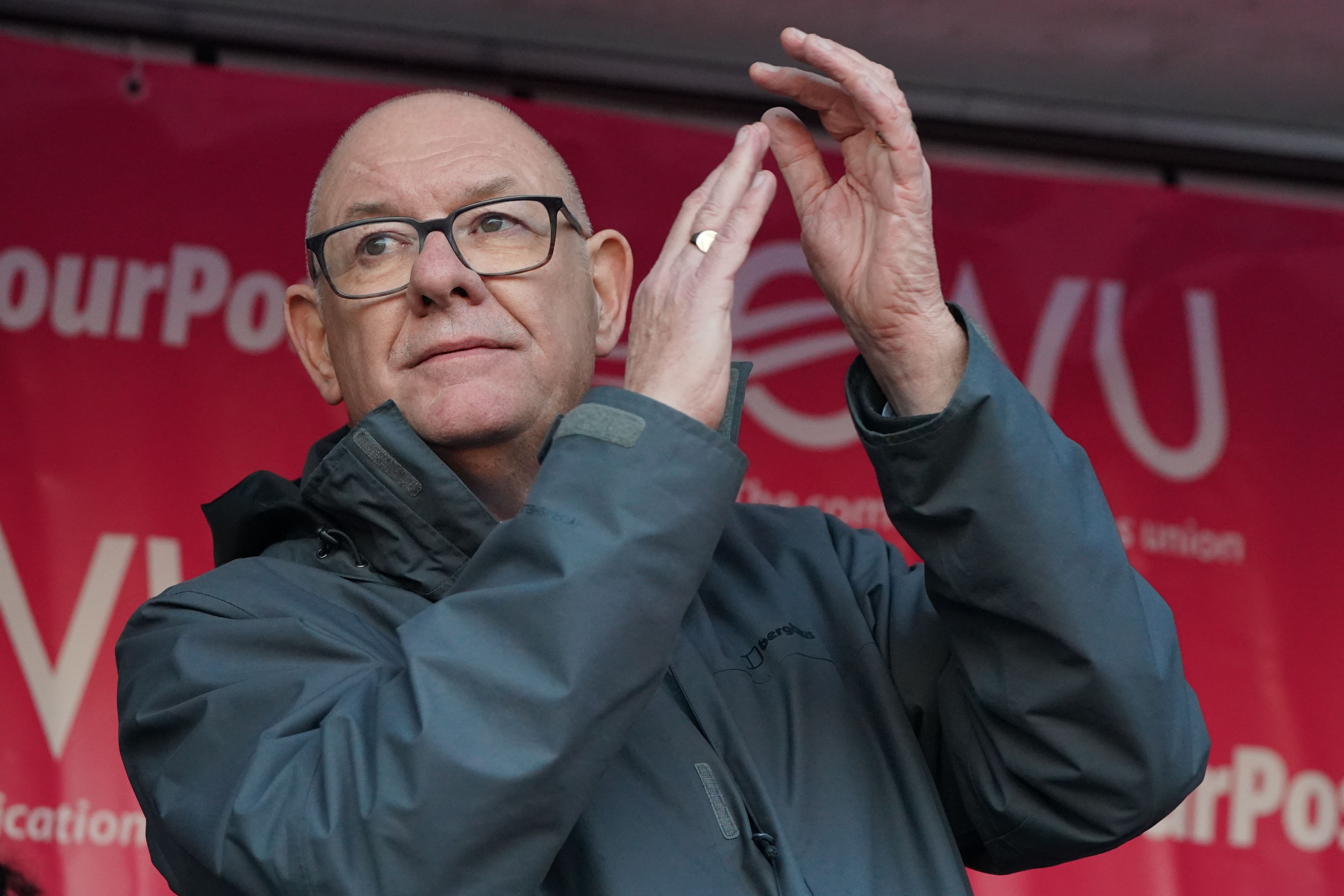 Dave Ward, general secretary of the CWU, is made a CBE (Jonathan Brady/PA)