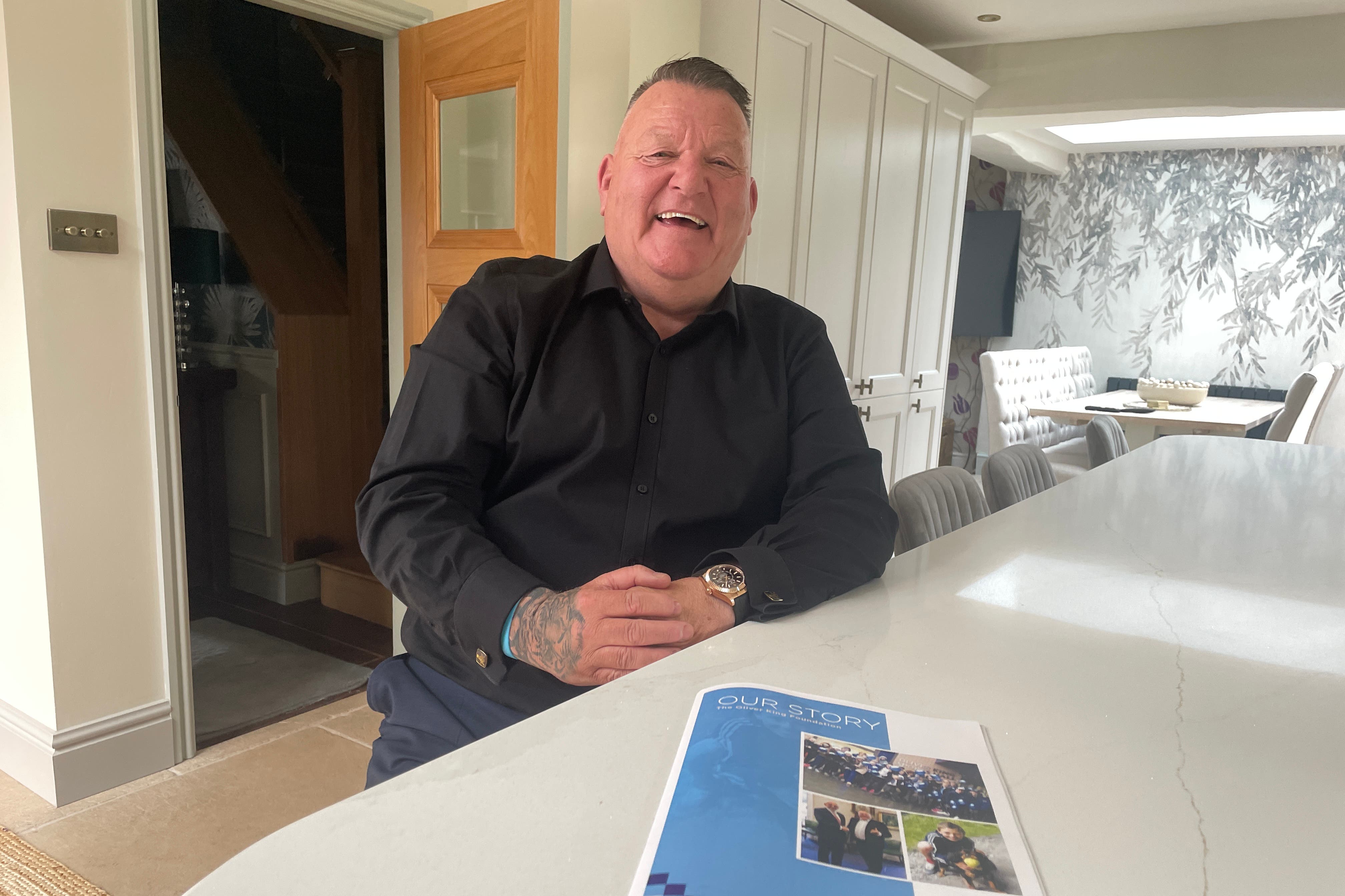 Mark King, who set up the Oliver King Foundation after his 12-year-old son died following a cardiac arrest (Eleanor Barlow/PA)