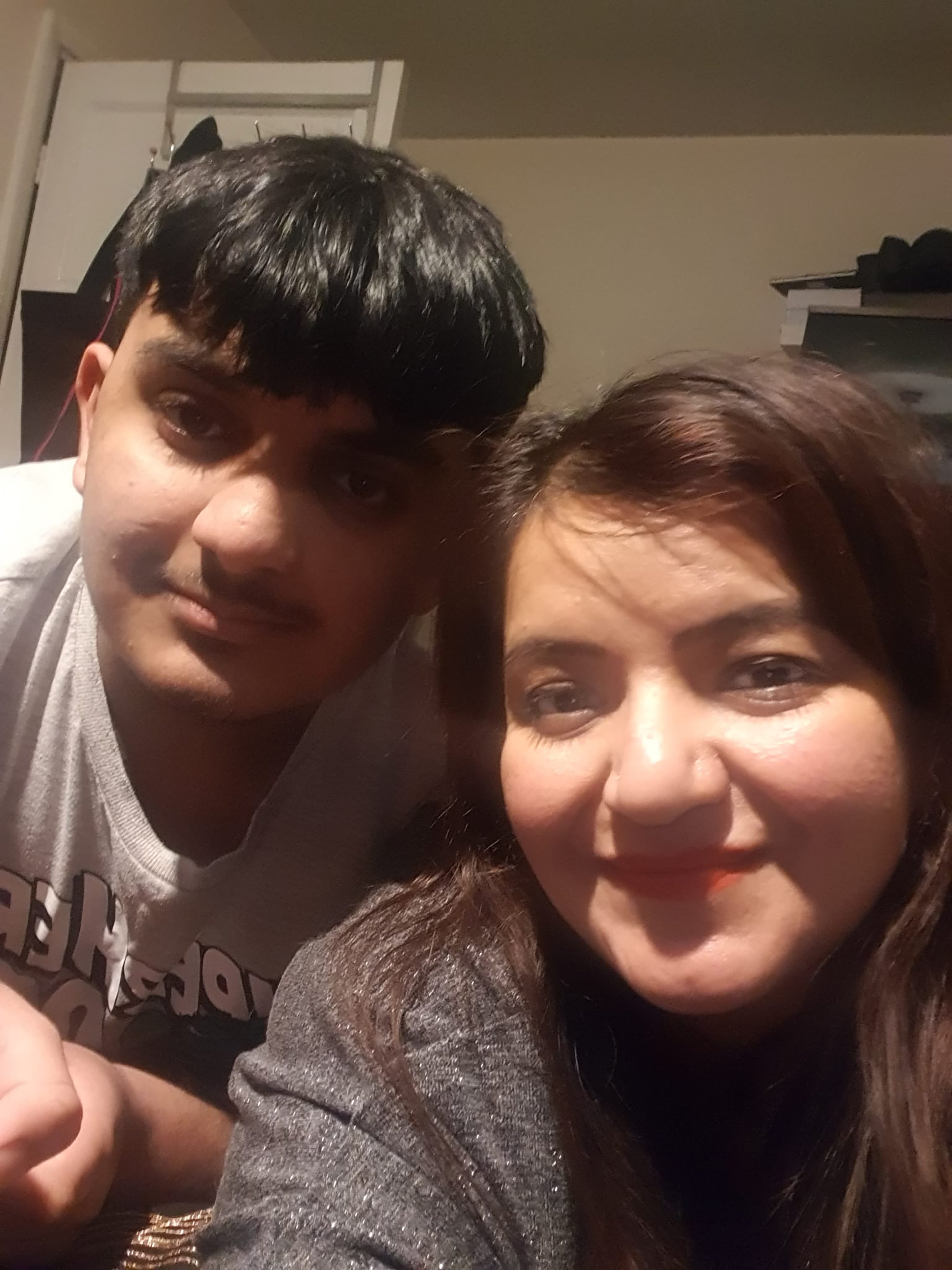 Pooja Kanda with her son Ronan Kanda, who was murdered in a case of mistaken identity