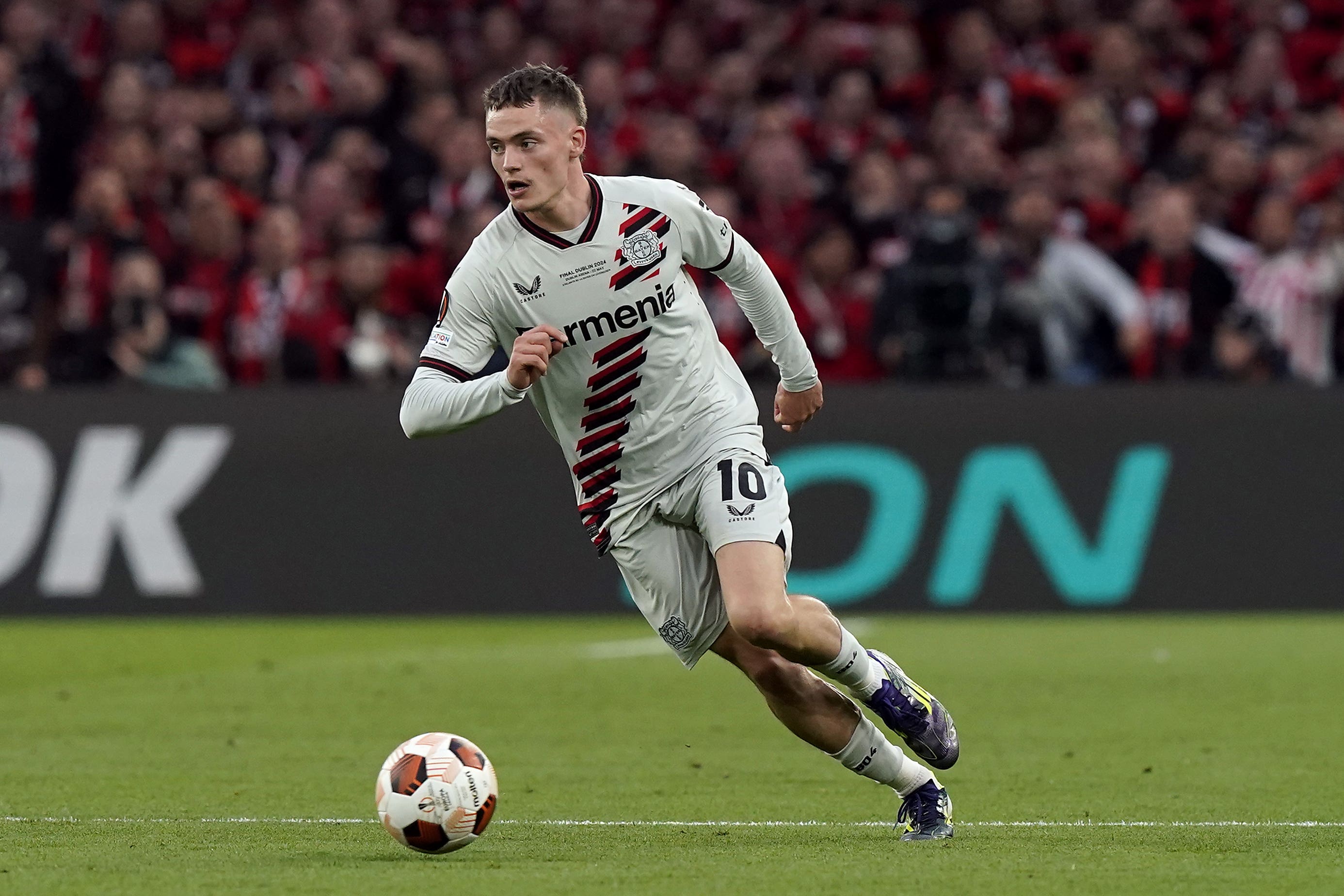 Florian Wirtz is close to completing a move to Anfield (Niall Carson/PA)