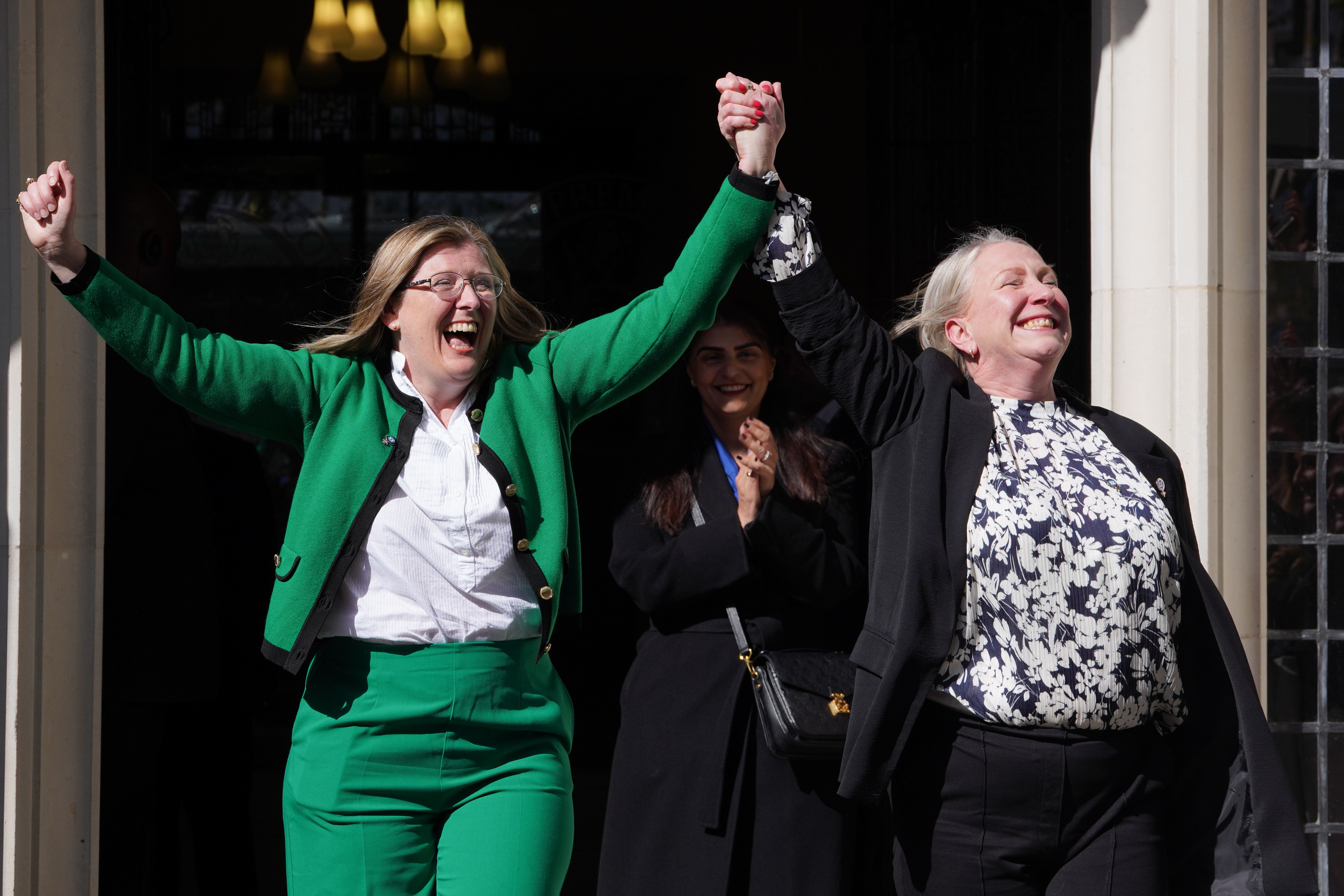 Susan Smith (left) spoke at the Scottish Tory conference on Saturday (Lucy North/PA)