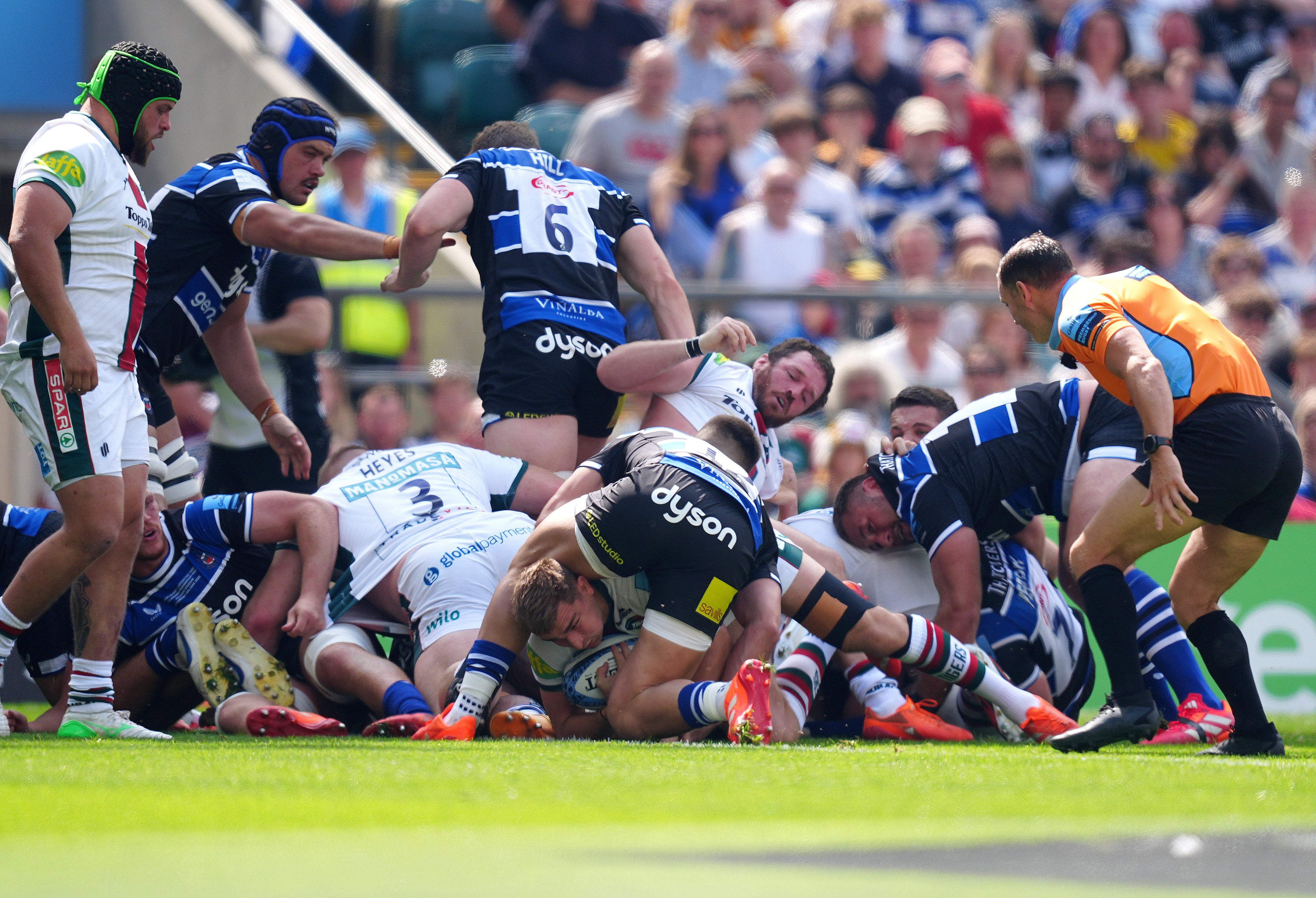 Leicester took it to favourites Bath in a physical final