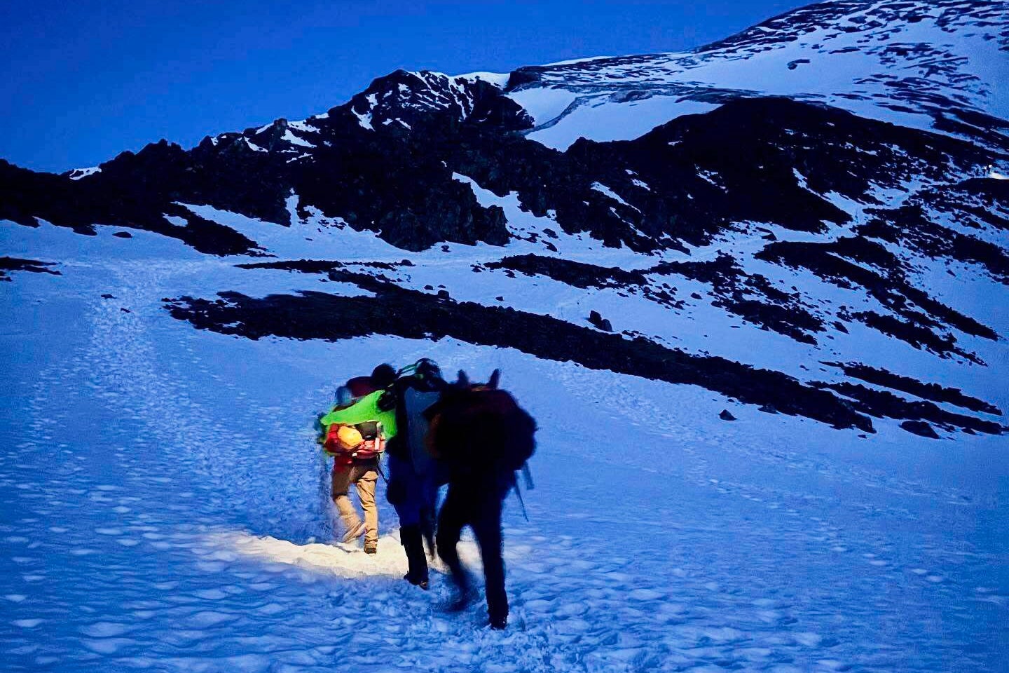Two men were rescued from near the summit of a Colorado mountain after they were struck by lightning.