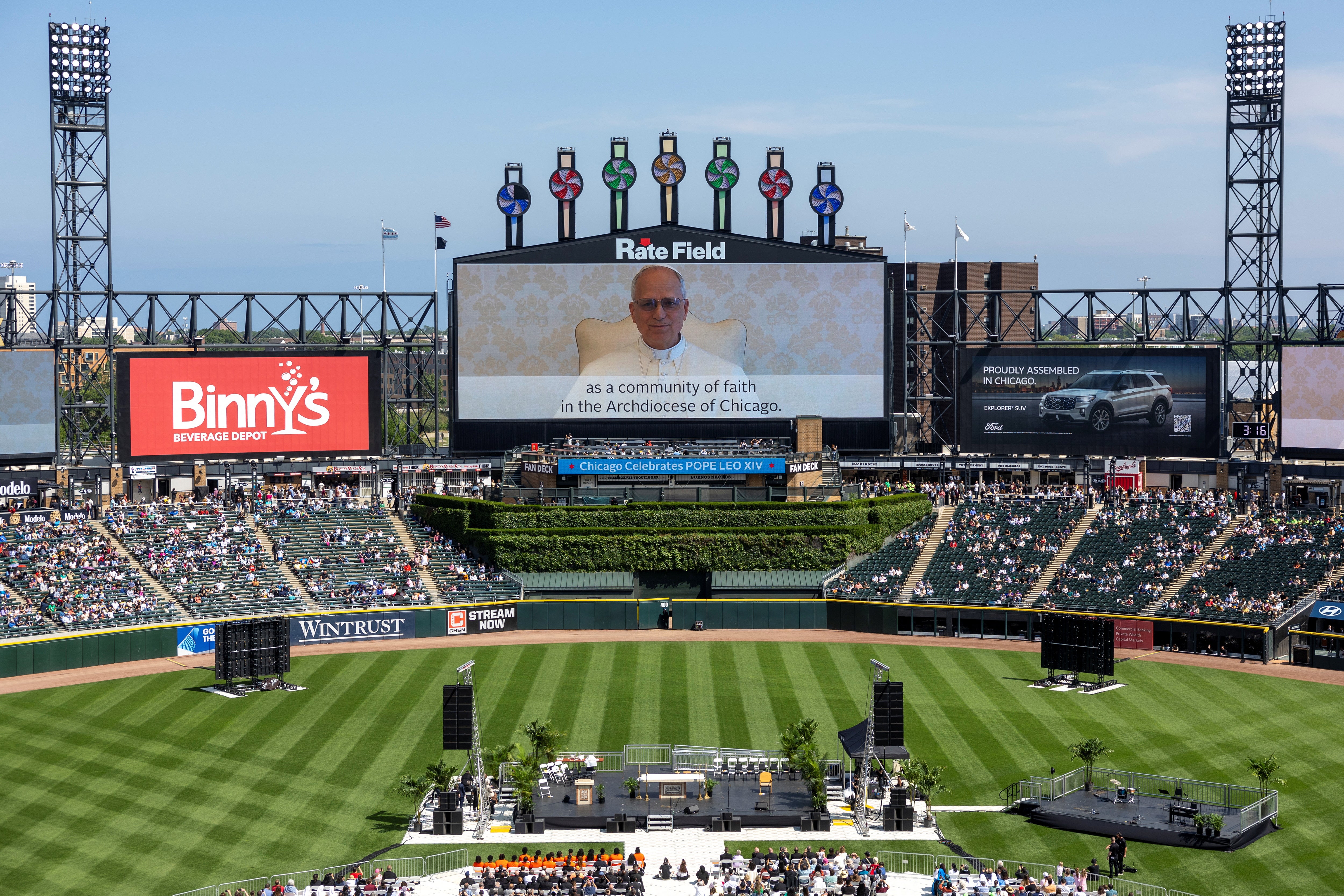 The pope called on the “young people of the world” to find God in their hearts, and to “grow in communion so as to be beacons of hope in our troubled world.”
