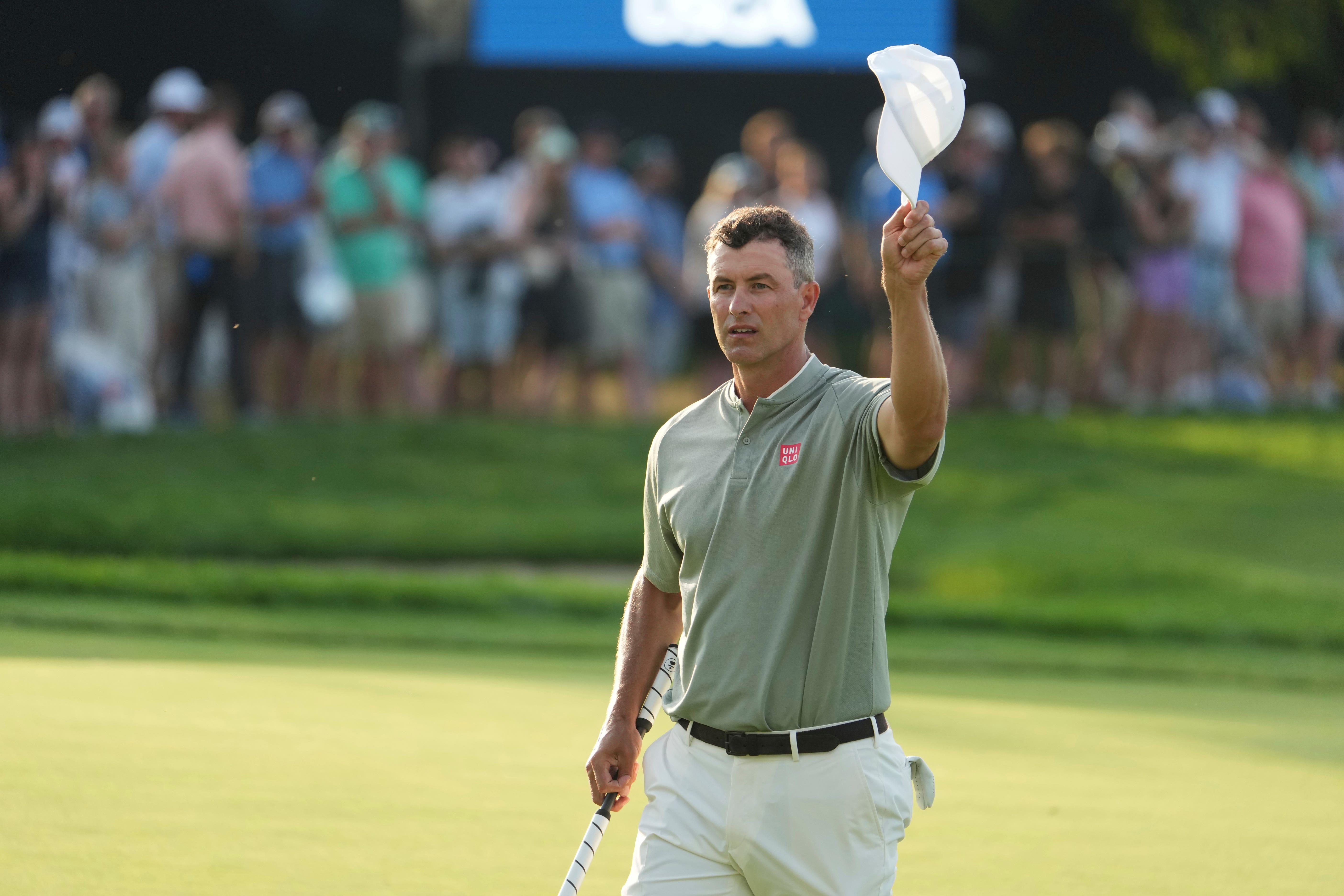 Adam Scott is one shot off the lead at the US Open (Gene J Puskar/AP)