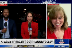 Seemingly Intoxicated guest is cut off during Fox News appearance to talk Trump parade