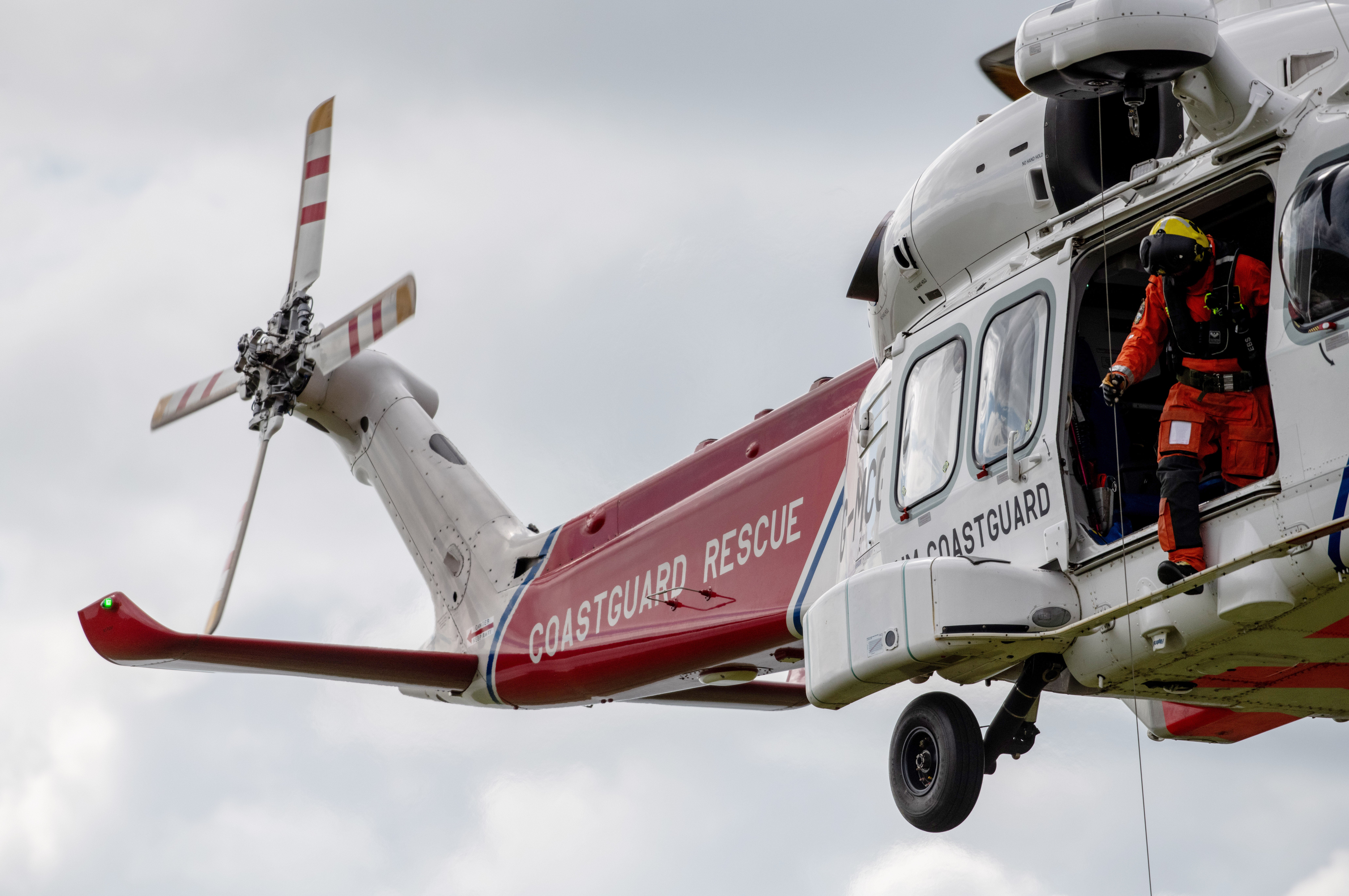 A coastguard helicopter was used in the search for the teen