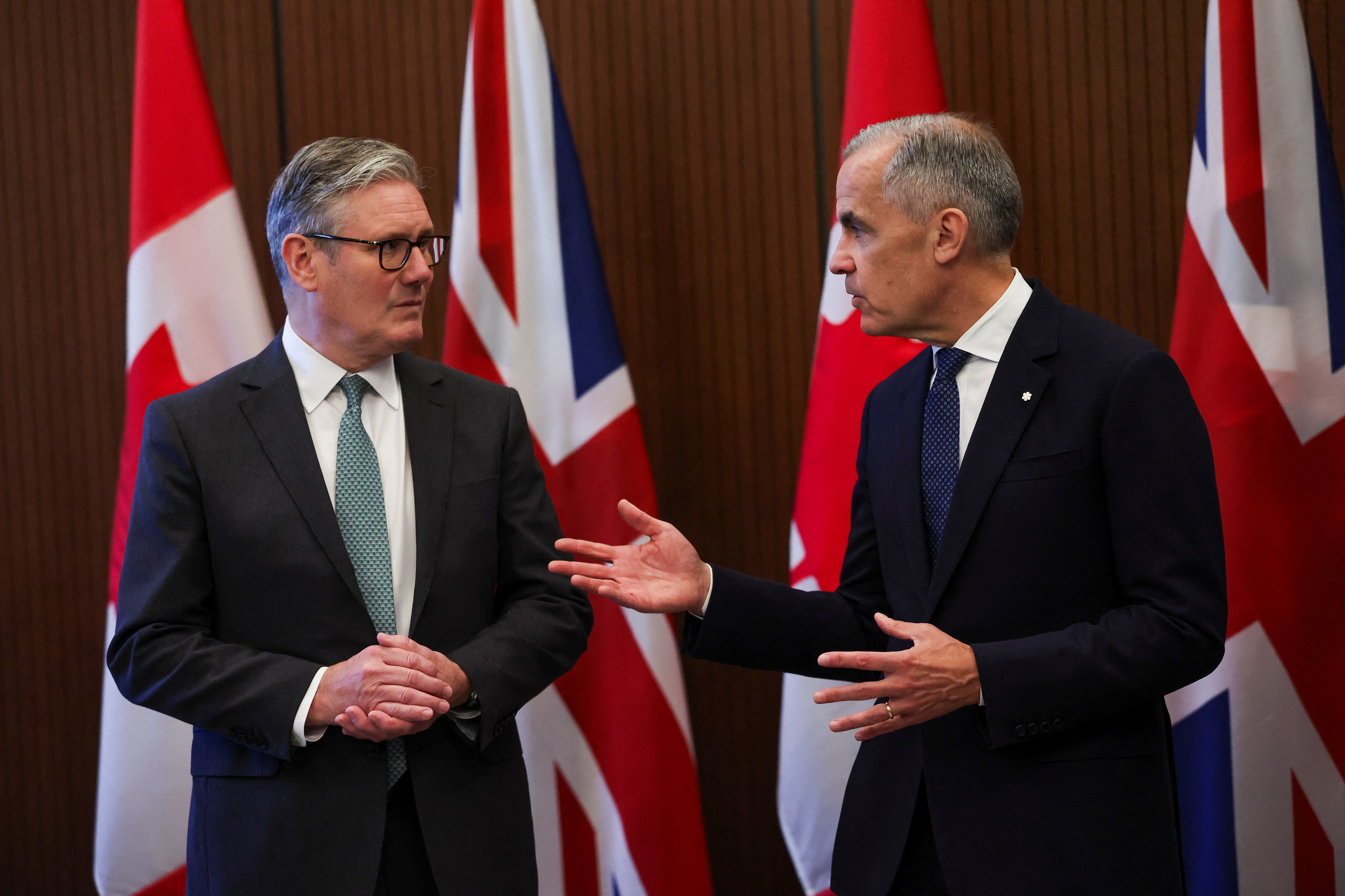 Prime Minister of Canada Mark Carney and Prime Minister Sir Keir Starmer (PA)