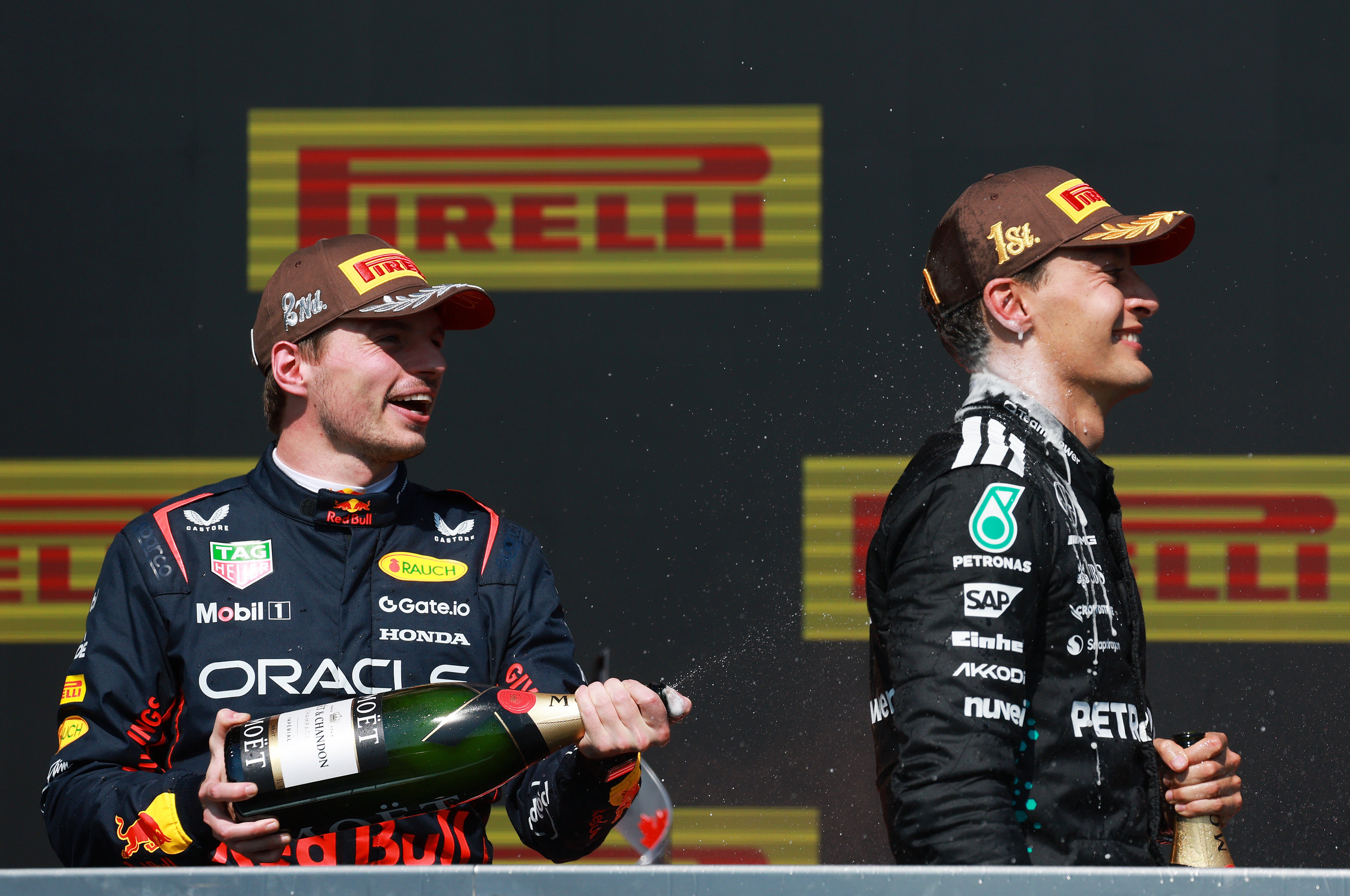 Russell finished ahead of arch rival Max Verstappen
