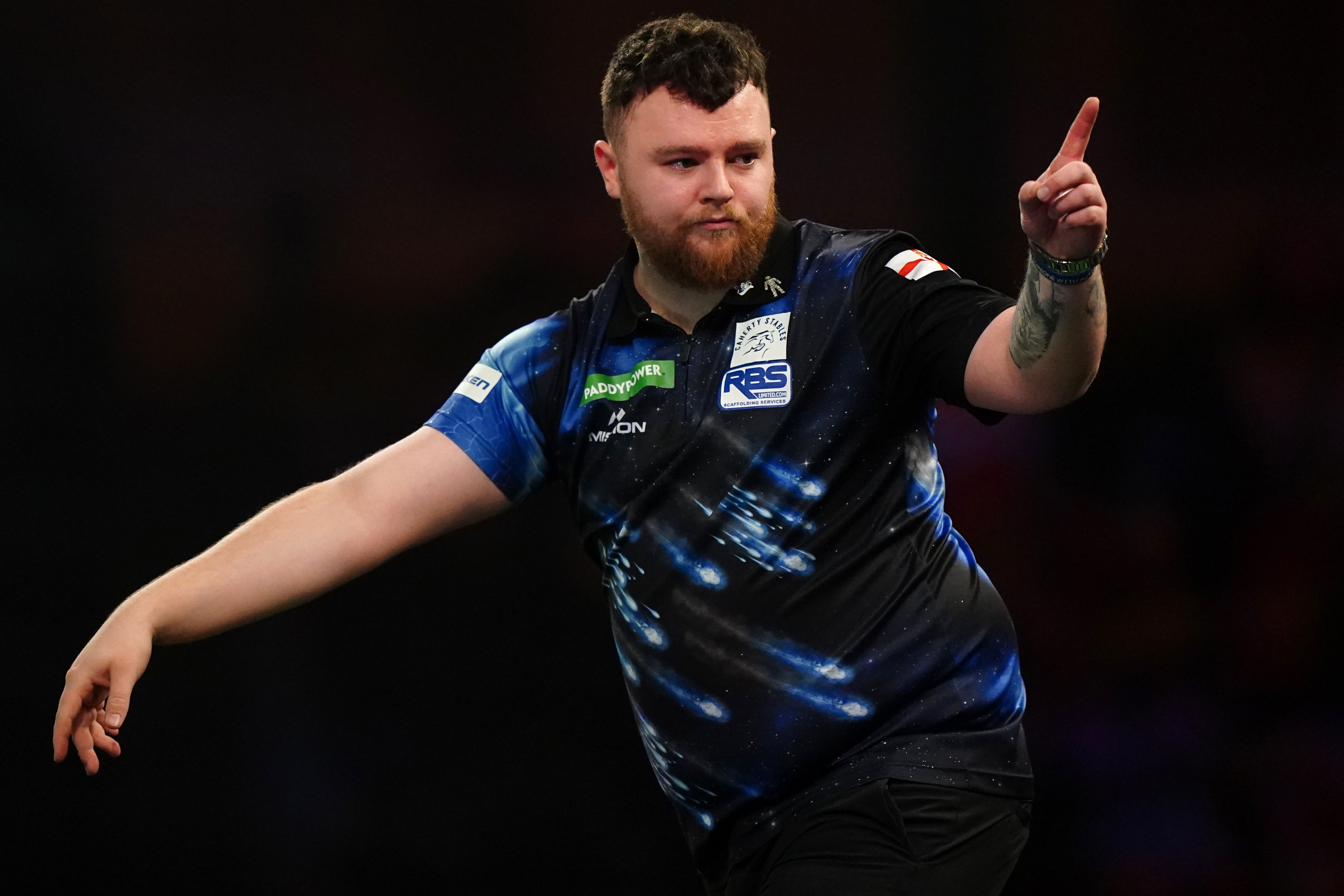 Josh Rock, pictured, celebrated World Cup glory alongside Daryl Gurney (Zac Goodwin/PA)