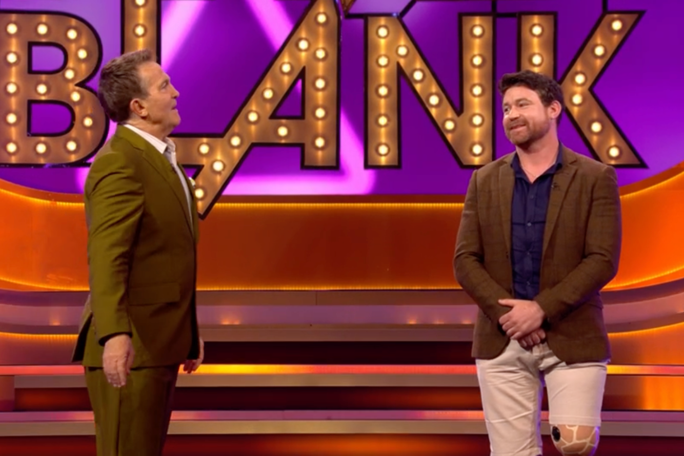 Nathanael Hill appearing on Saturday night’s episode of ‘Blankety Blank’