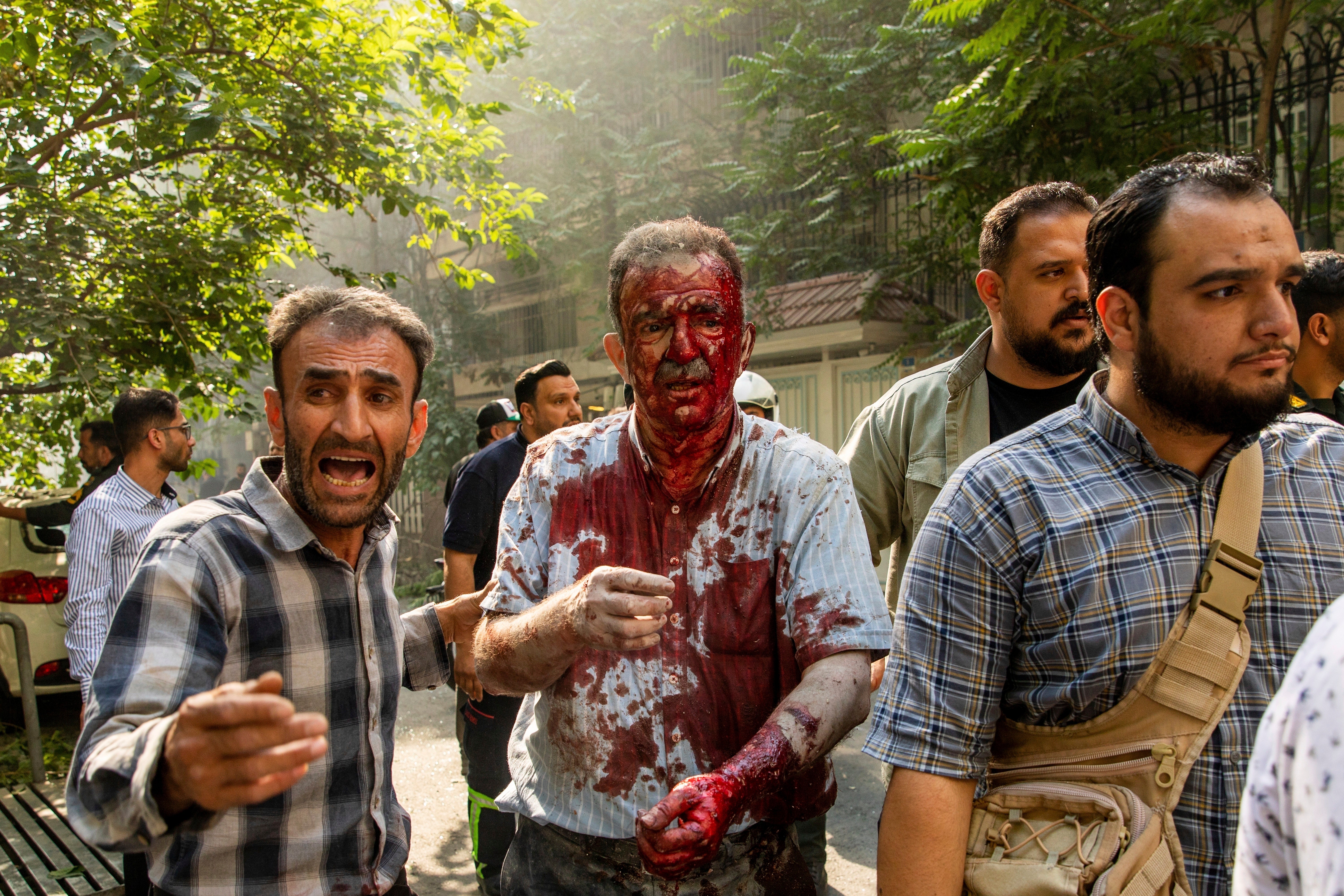 CORRECTION Iran Israel Mideast Wars