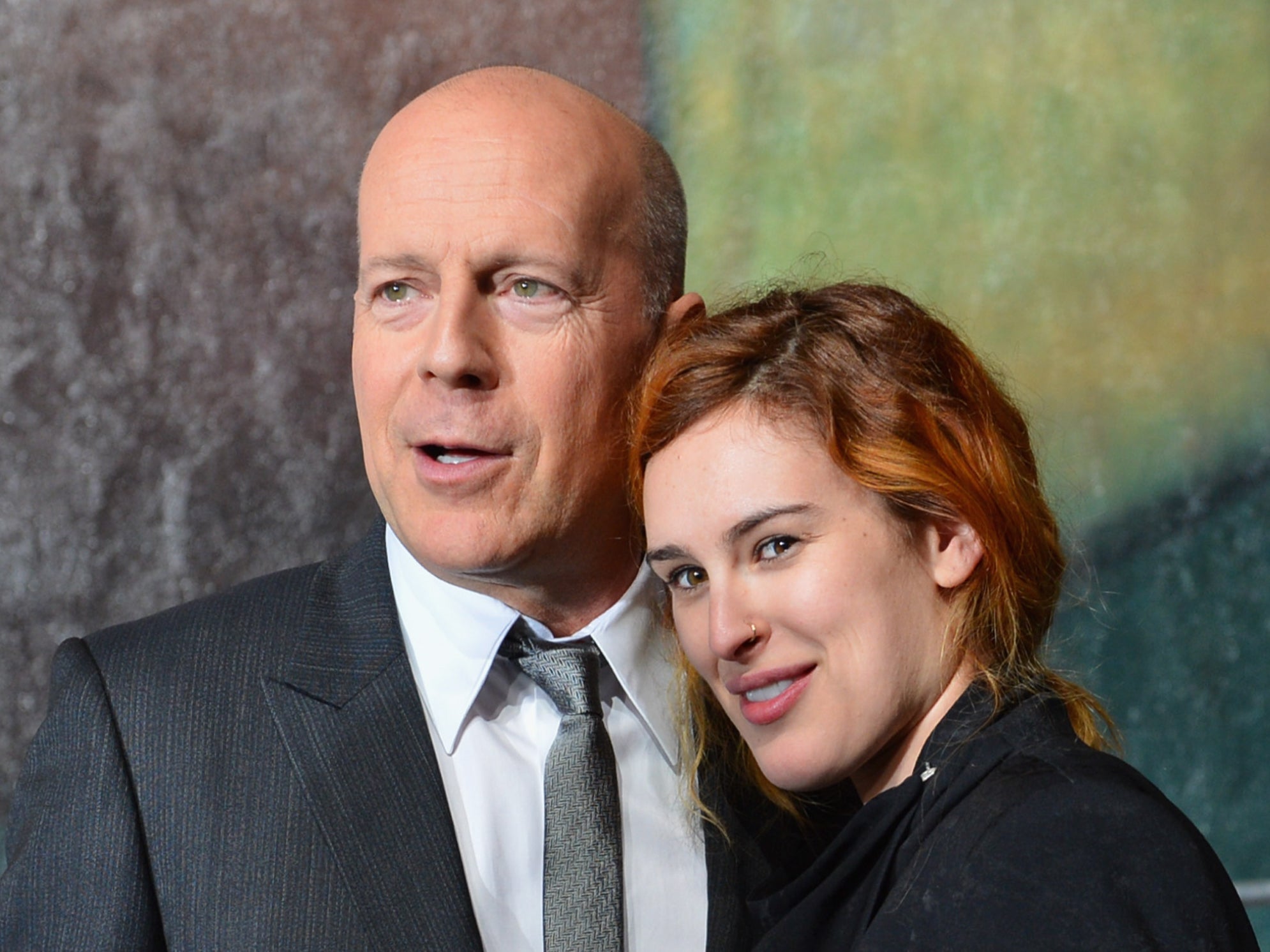 Bruce Willis with daughter Rumer