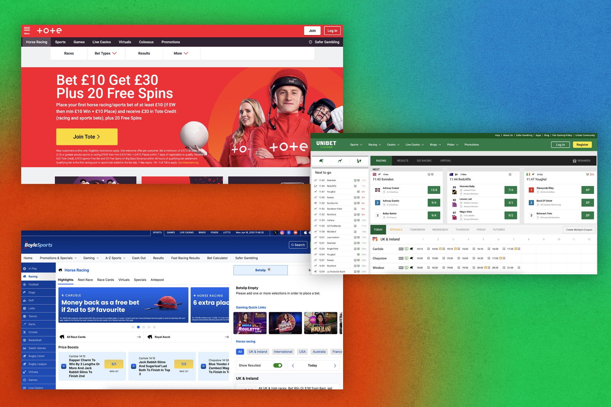 Find the best horse racing betting sites in the UK for 2025