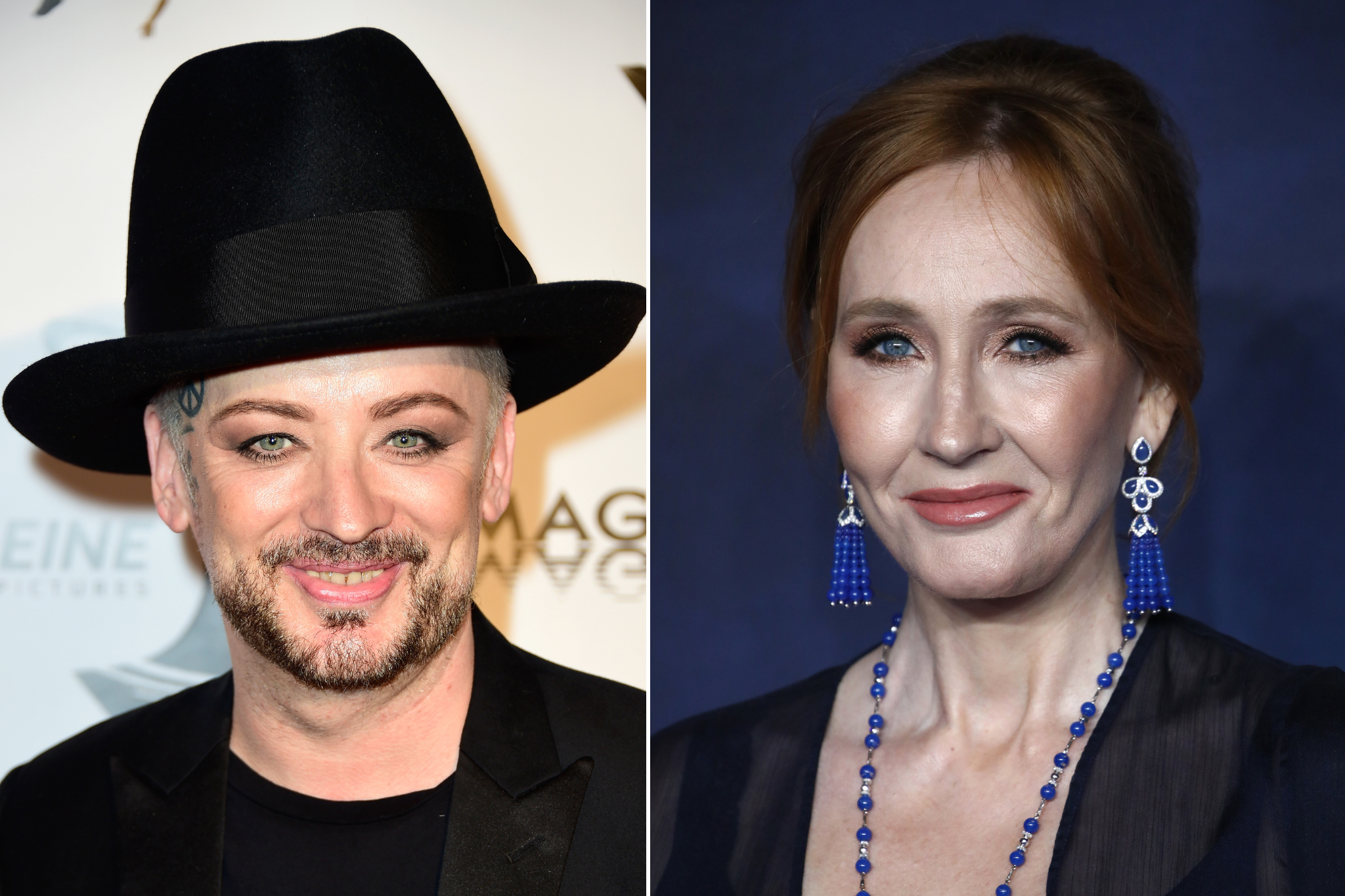 Boy George has entered into a social media altercation with author JK Rowling over trans rights
