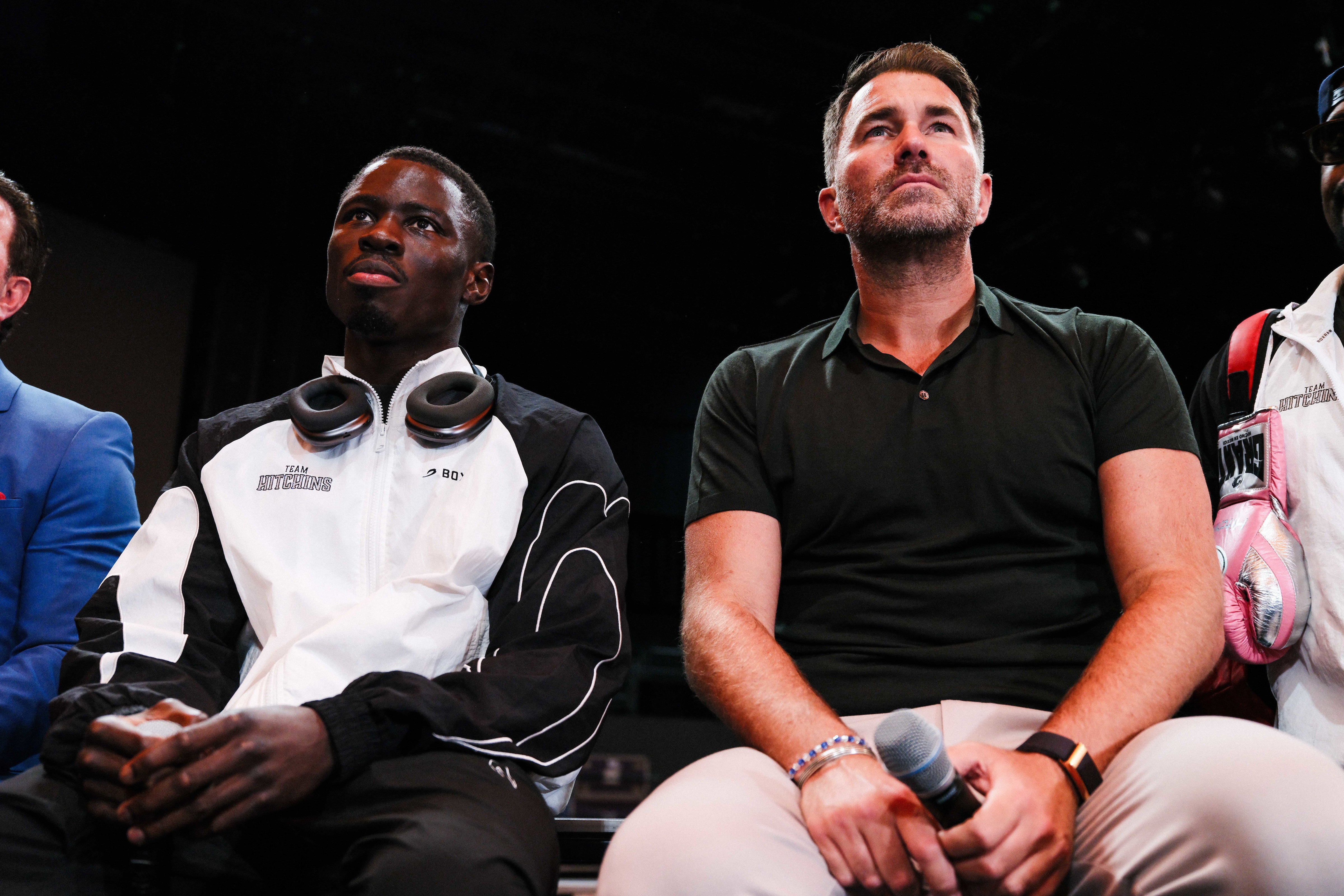 Richardson Hitchins (left) with promoter Eddie Hearn