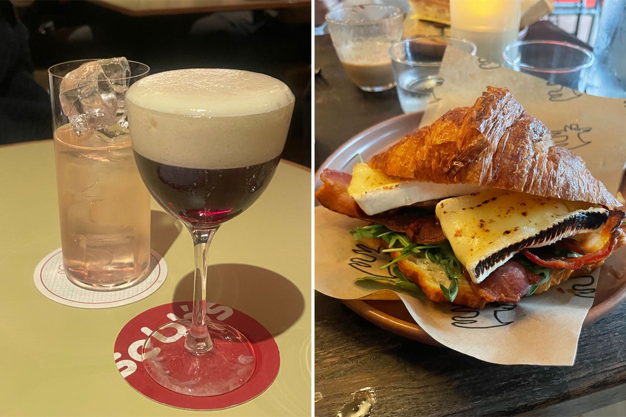 Cocktails at Sebb’s and a bacon, garlic and brie croissant from Henry’s – the start and end of one very good Glasgow hangover