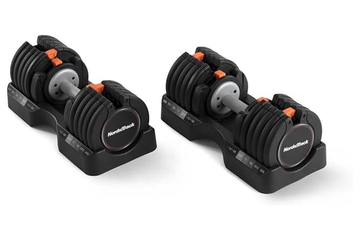 NordicTrack select-a-weight dumbbells