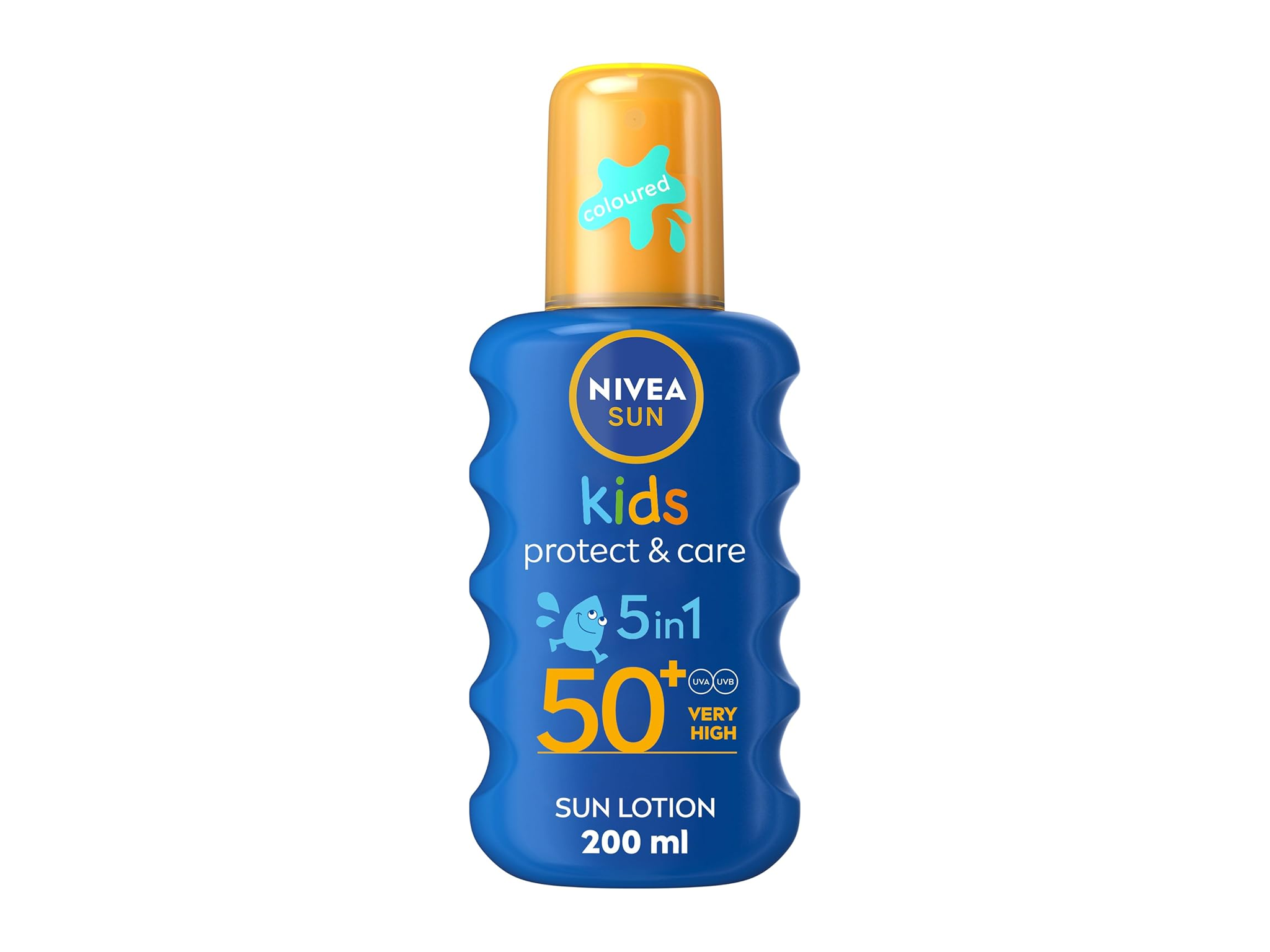 Best kids sunscreen Indybest review Nivea Sun kids’ protect and care coloured sun cream spray, SPF 50+