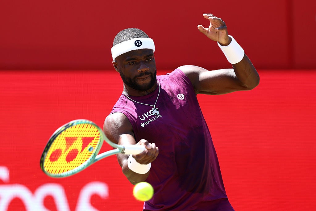 Frances Tiafoe seemed to run out of ideas early on in the first-round encounter